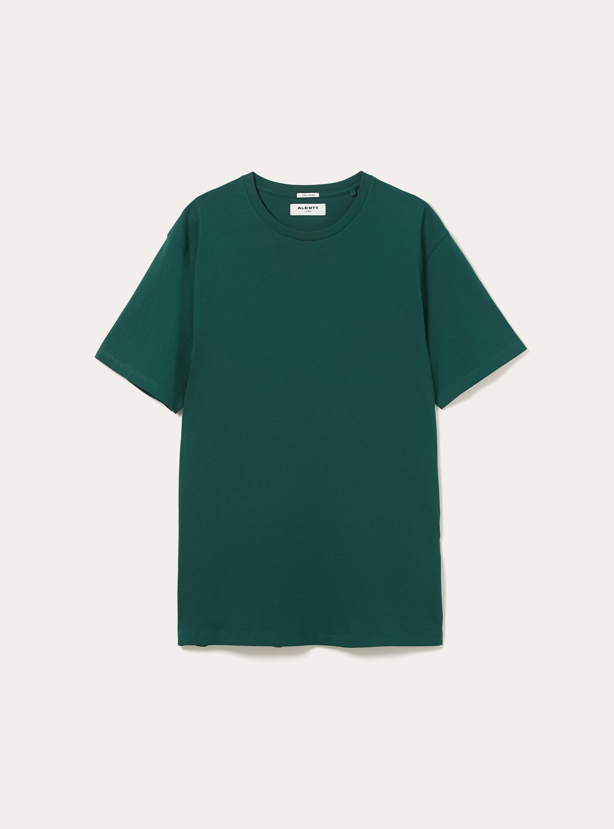 Basic Cotton T-Shirt, GN1 GREEN DARK