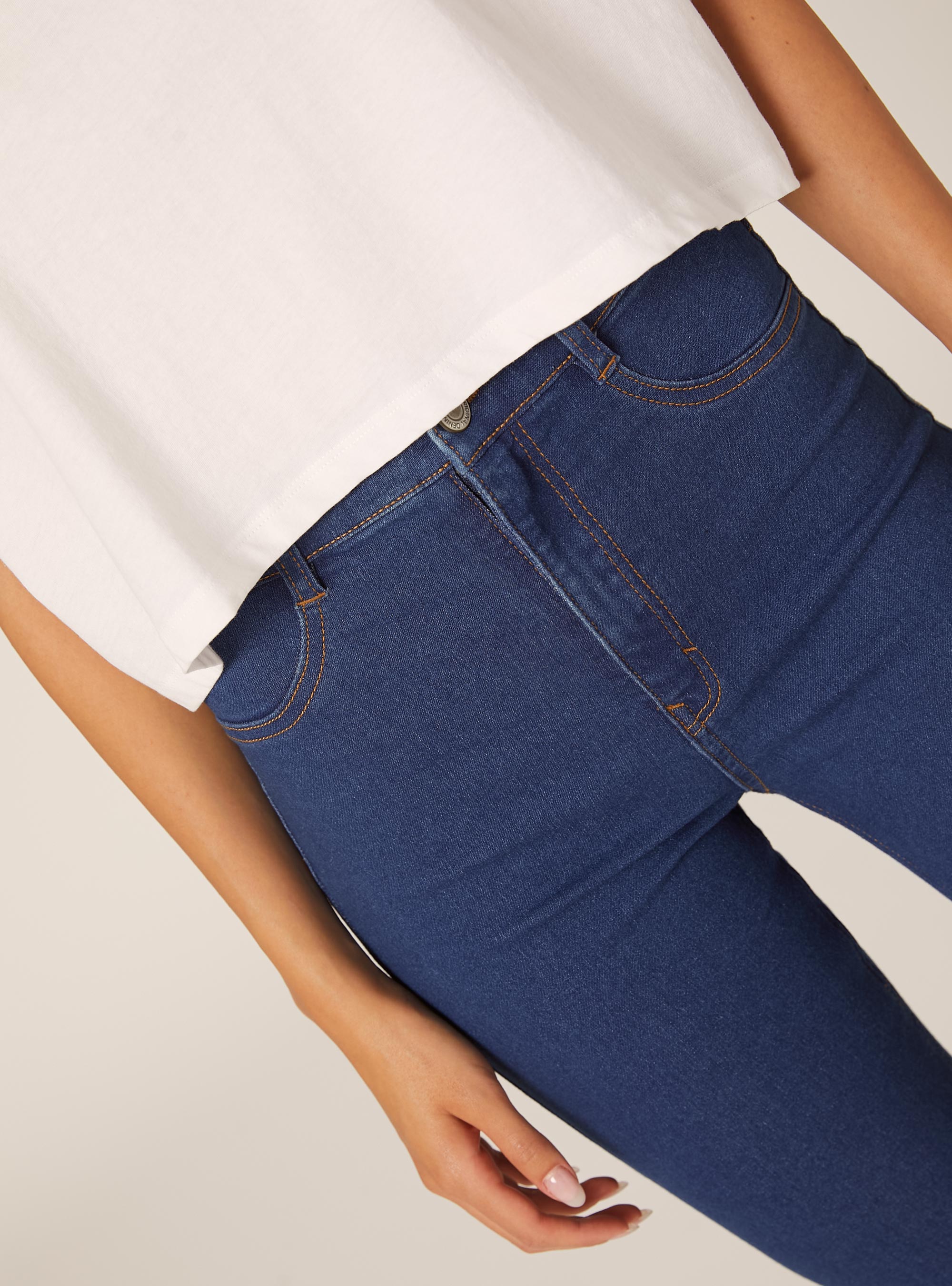Jean skinny en denim stretch, C272 BLUE