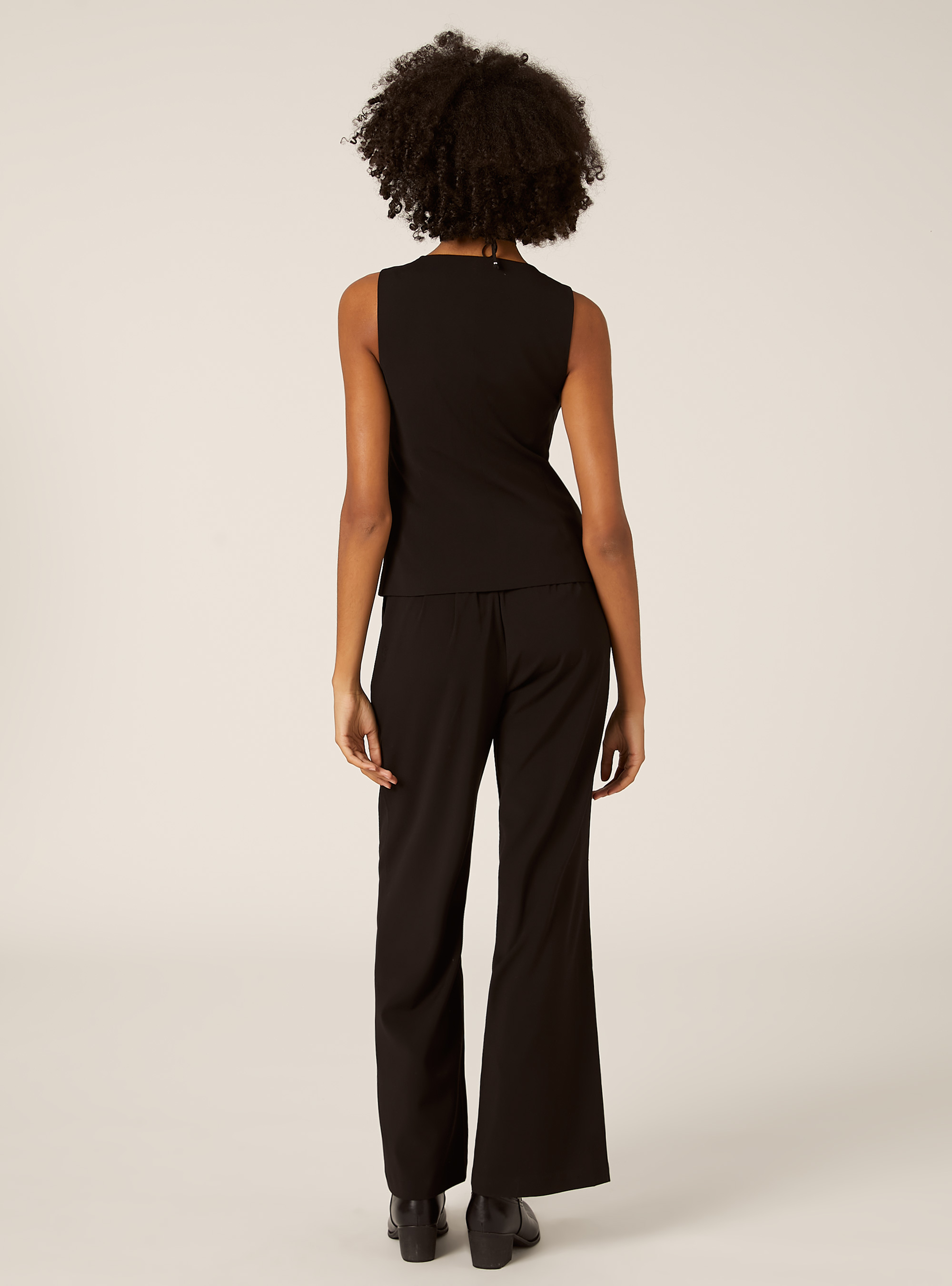 Gilet classique &agrave; boutons, BK1 BLACK