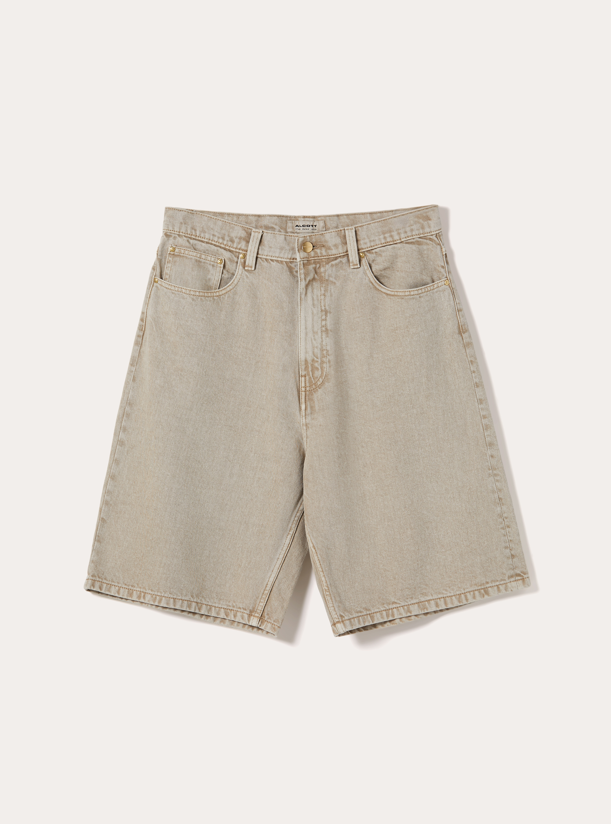 Loose Fit Jorts, BG2 BEIGE MEDIUM