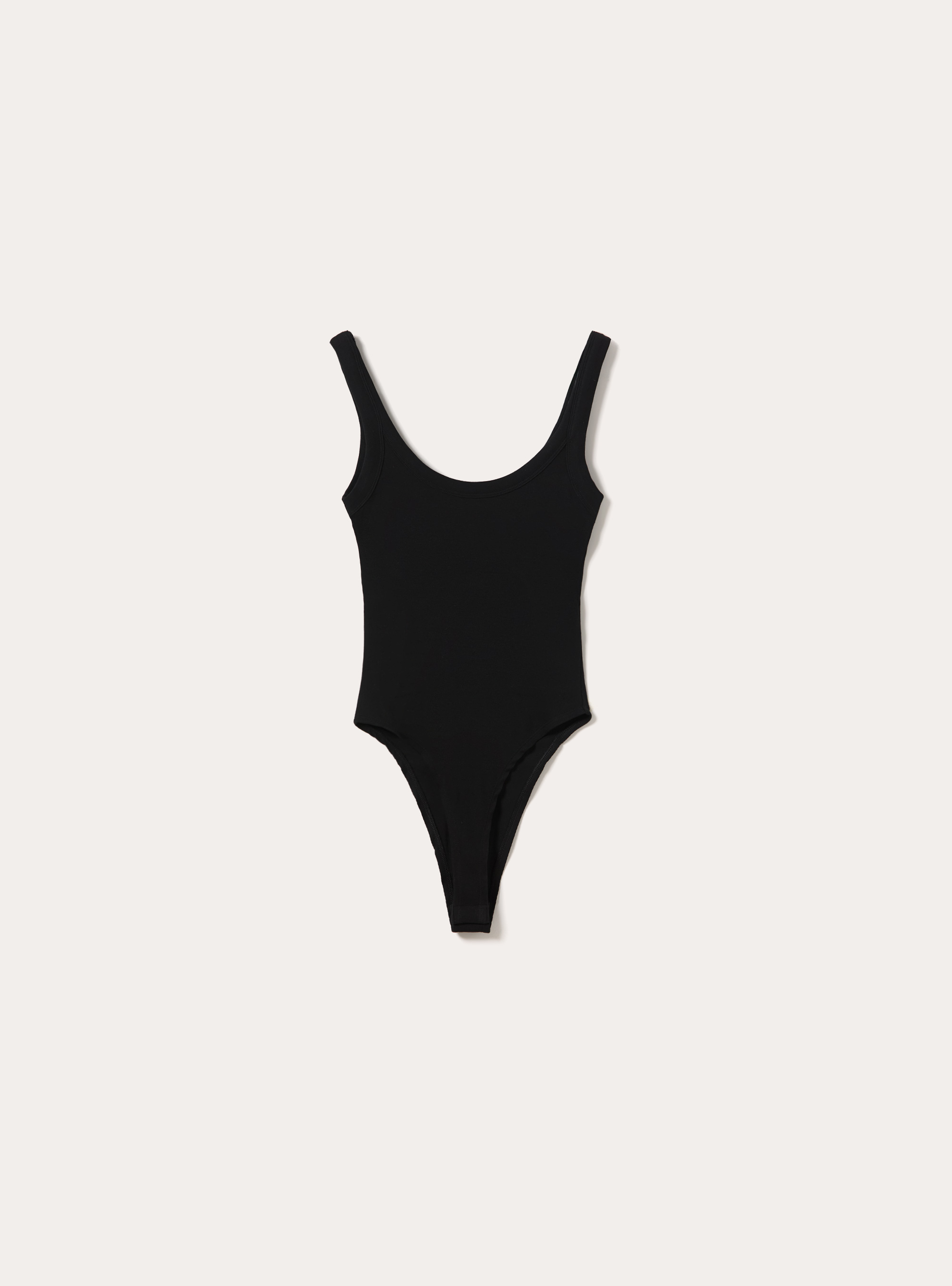 Body Cotel&eacute; &agrave; Encolure Ronde, BK1 BLACK