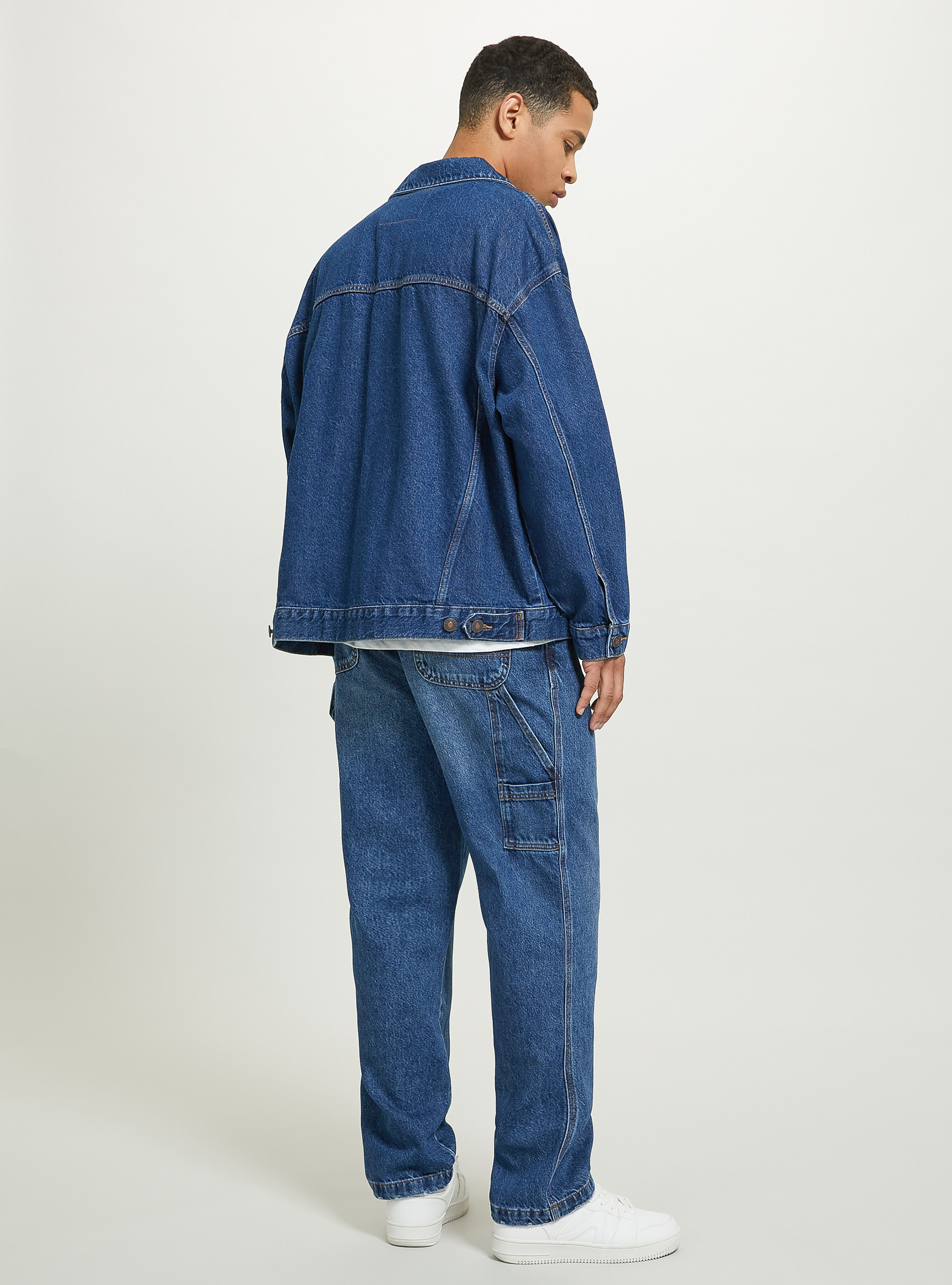 Veste en jean oversize, D001 DEEP BLUE
