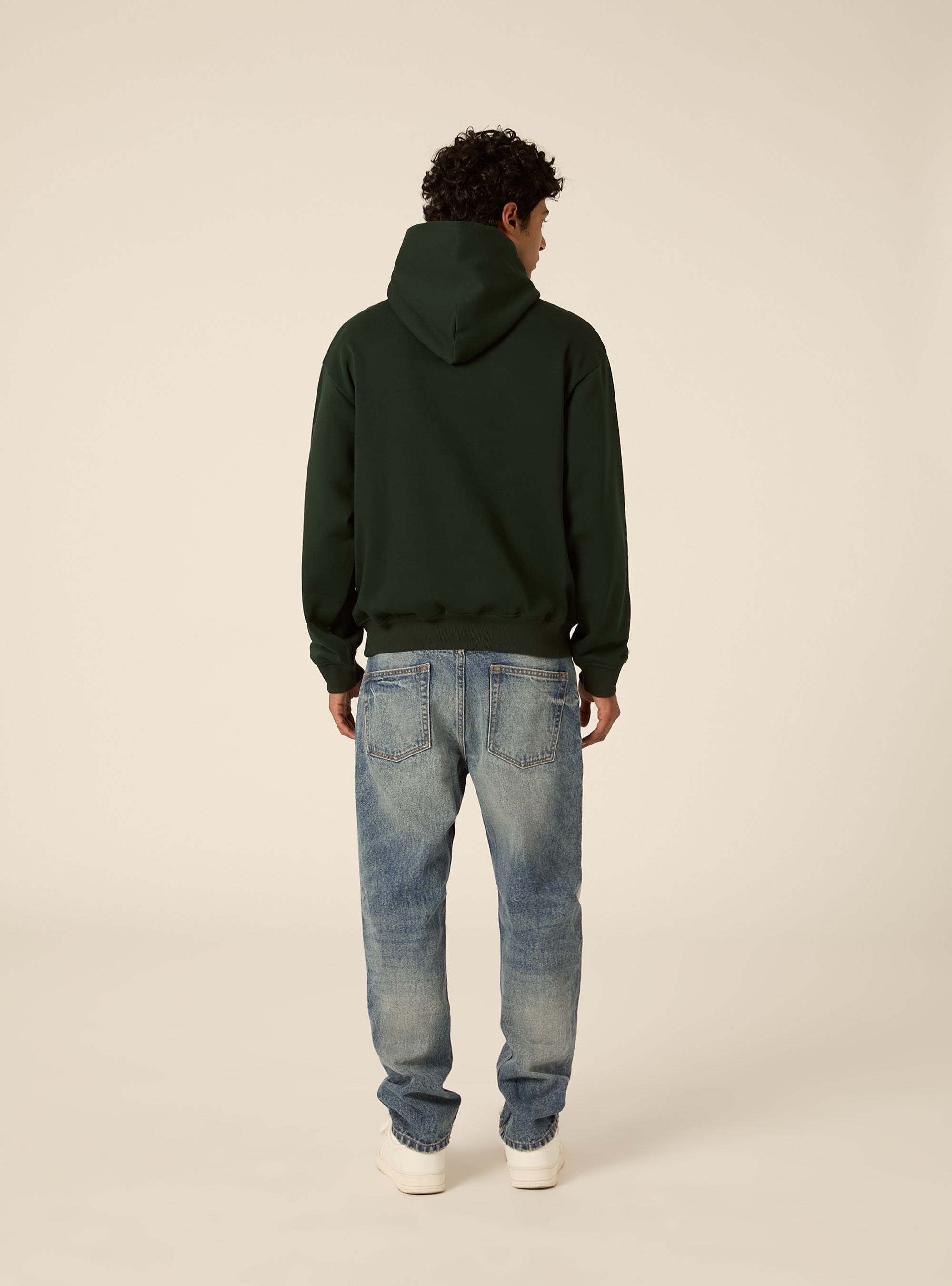 Sweat &agrave; capuche coupe boxy, GN1 GREEN DARK