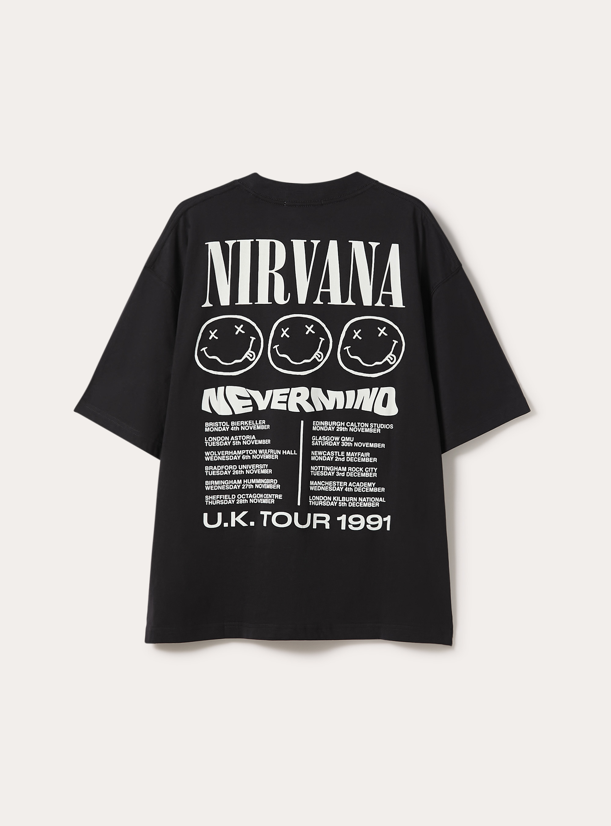 Camiseta boxy fit Nirvana / Alcott, BK1 BLACK