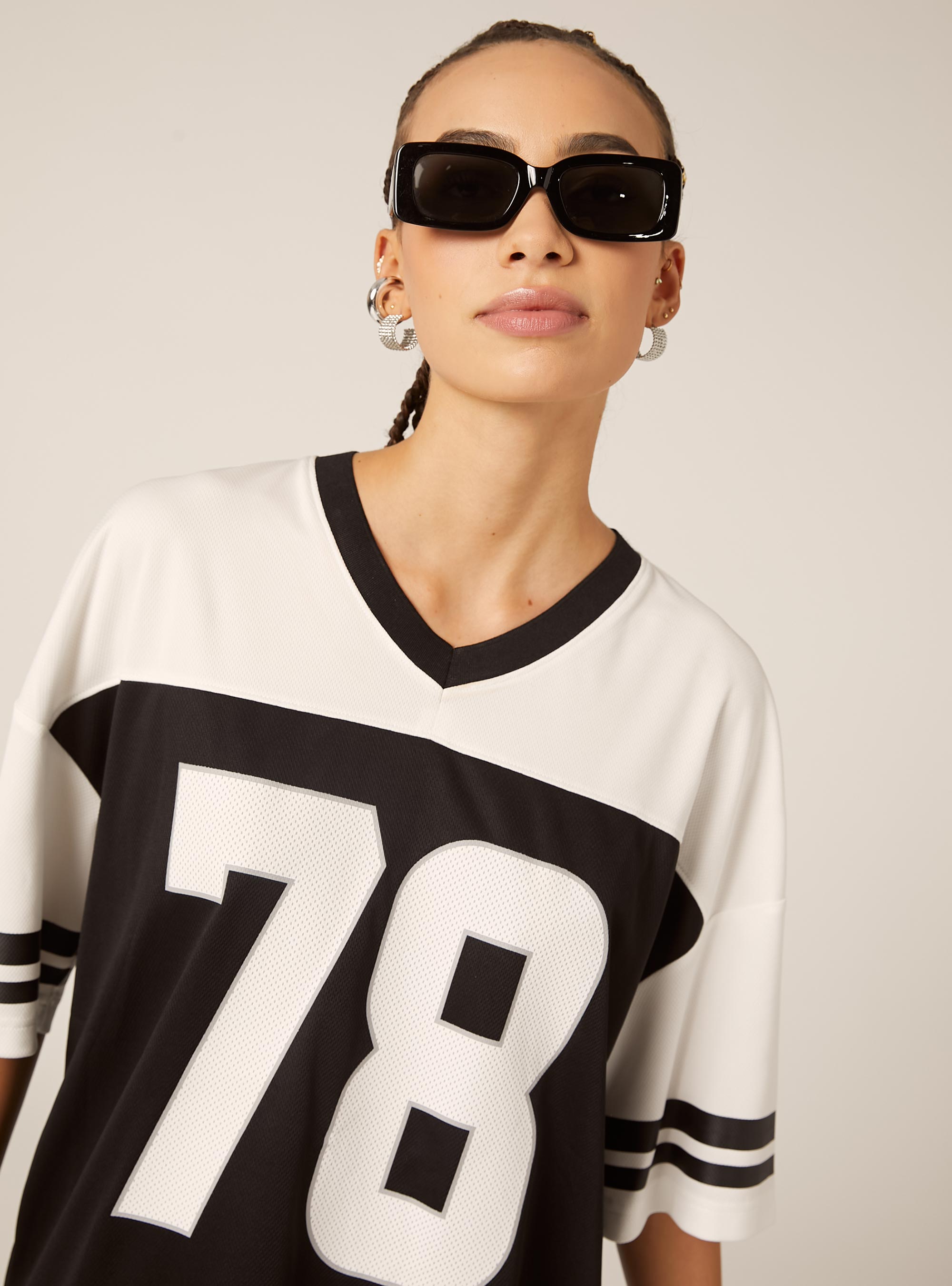 T-shirt oversize avec graphisme, BK1 BLACK
