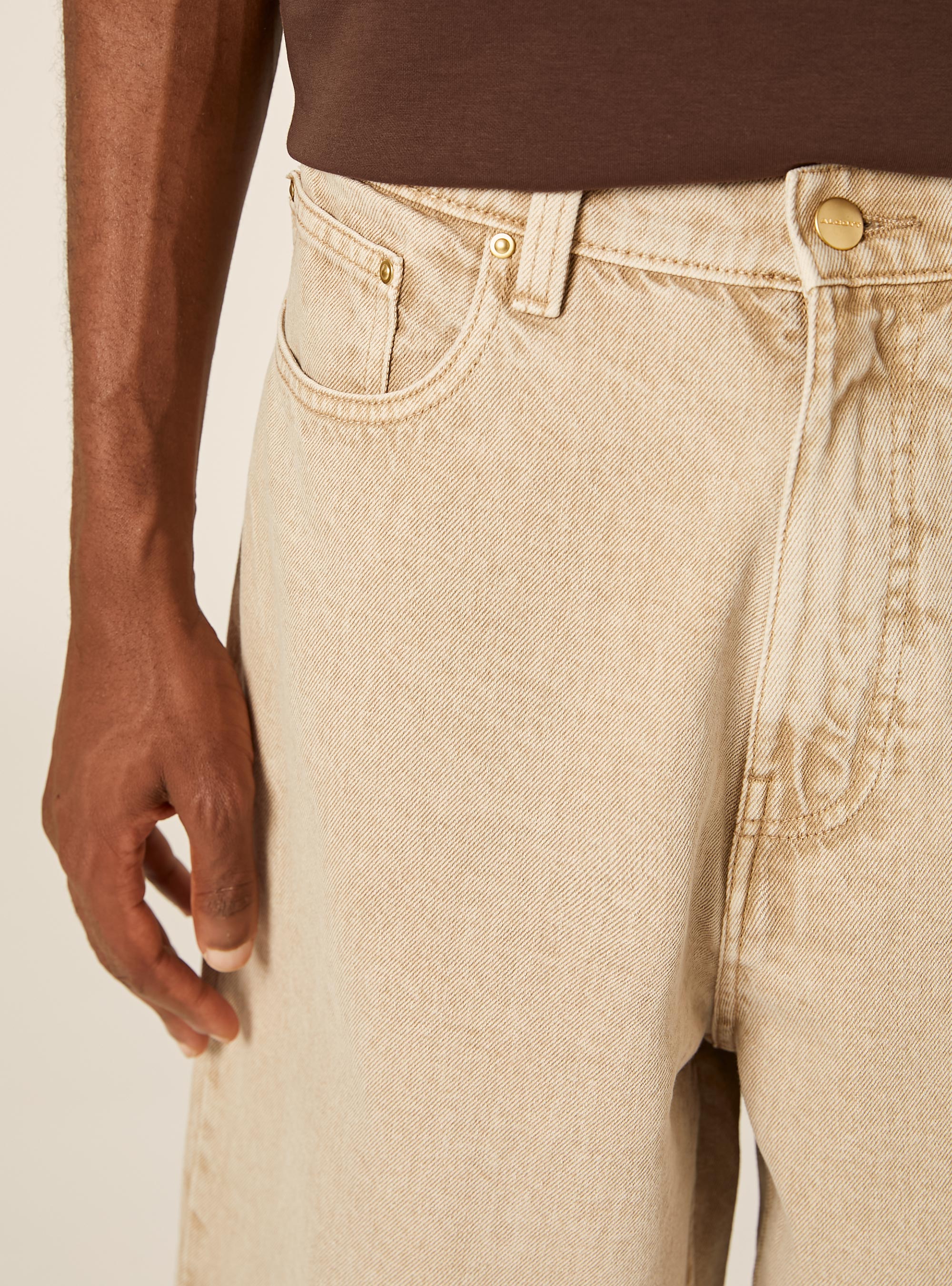 Loose Fit Jorts, BG2 BEIGE MEDIUM