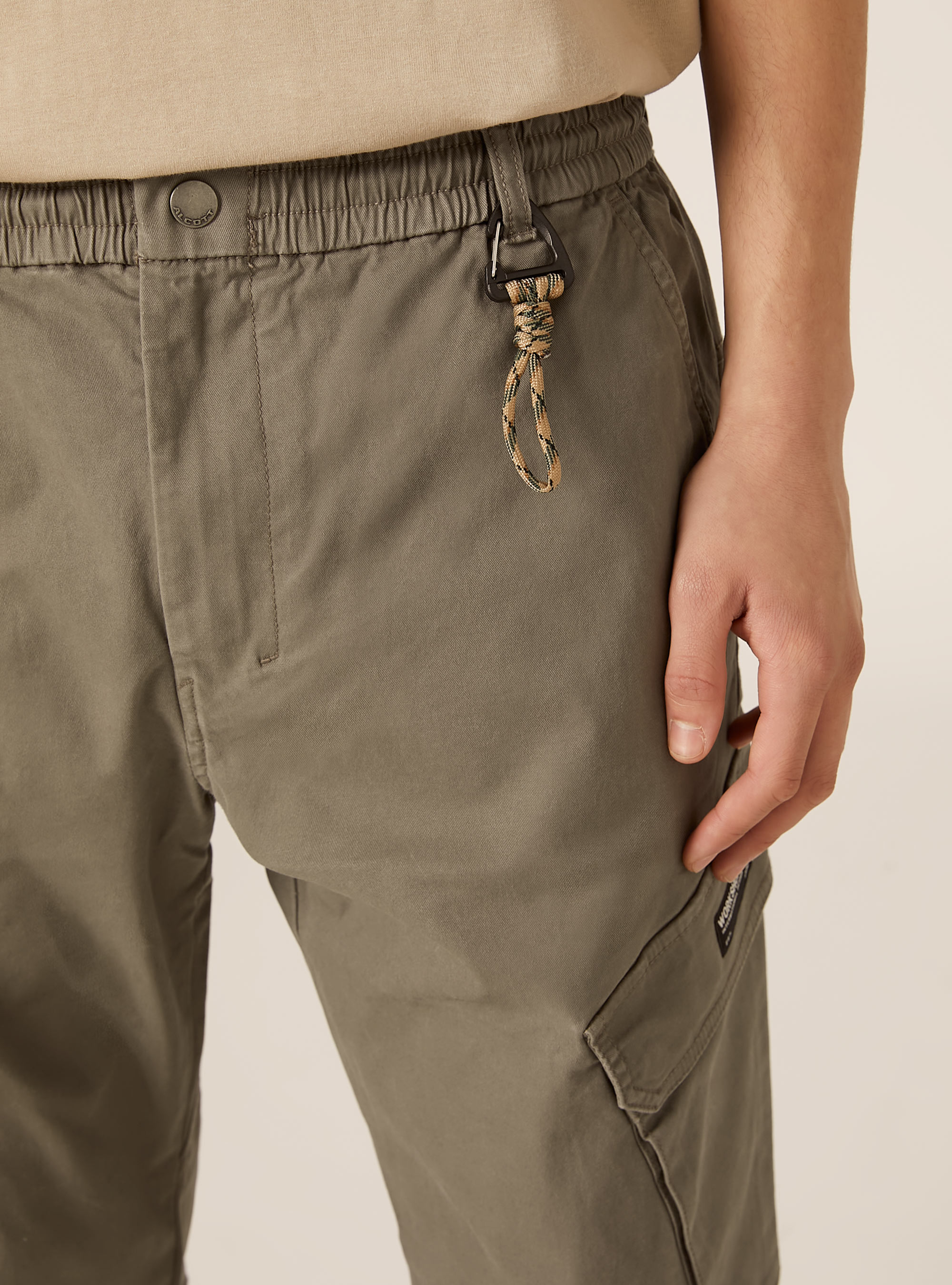 Twill cargo pants, KY2 KAKY MEDIUM
