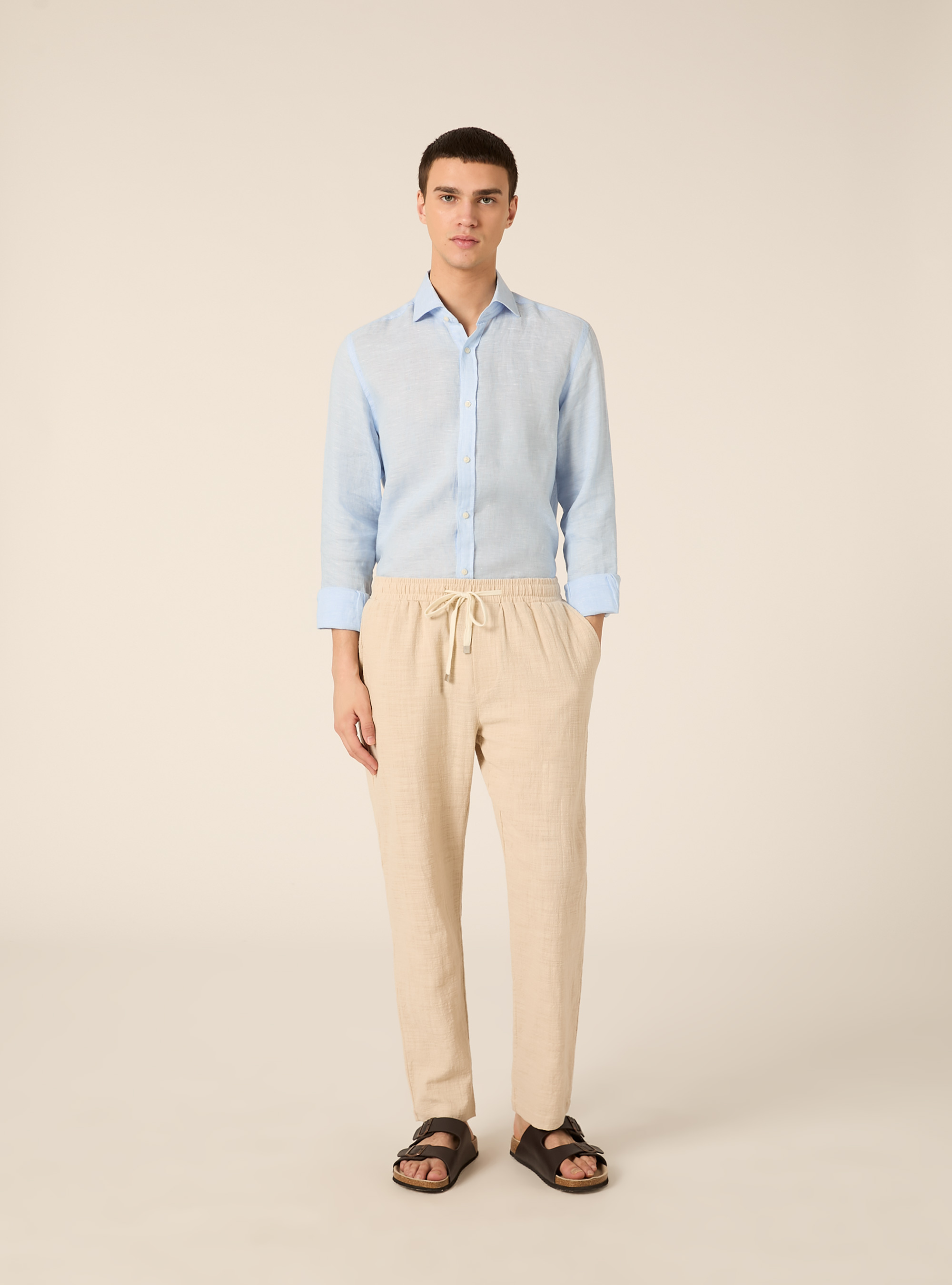 Lightweight jogger pants, BG3 BEIGE LIGHT