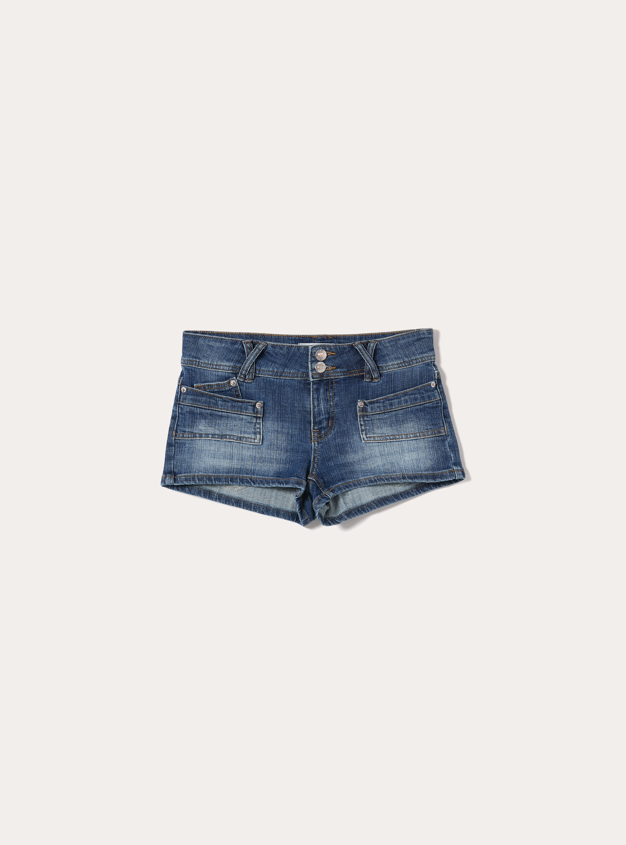 Micro shorts denim, D003 MEDIUM BLUE