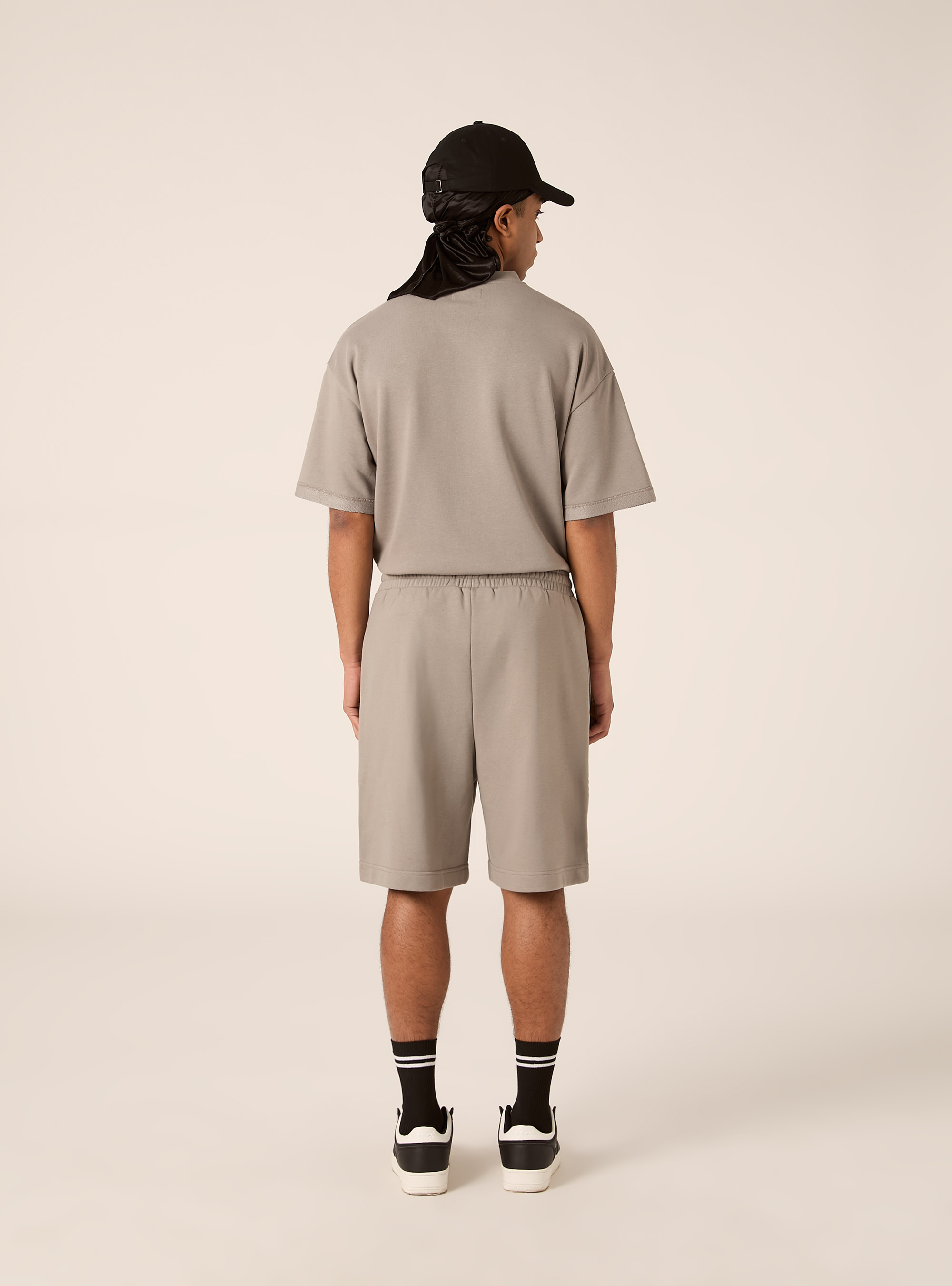 Bermudas b&aacute;sicos de felpa, GY2 GREY MEDIUM