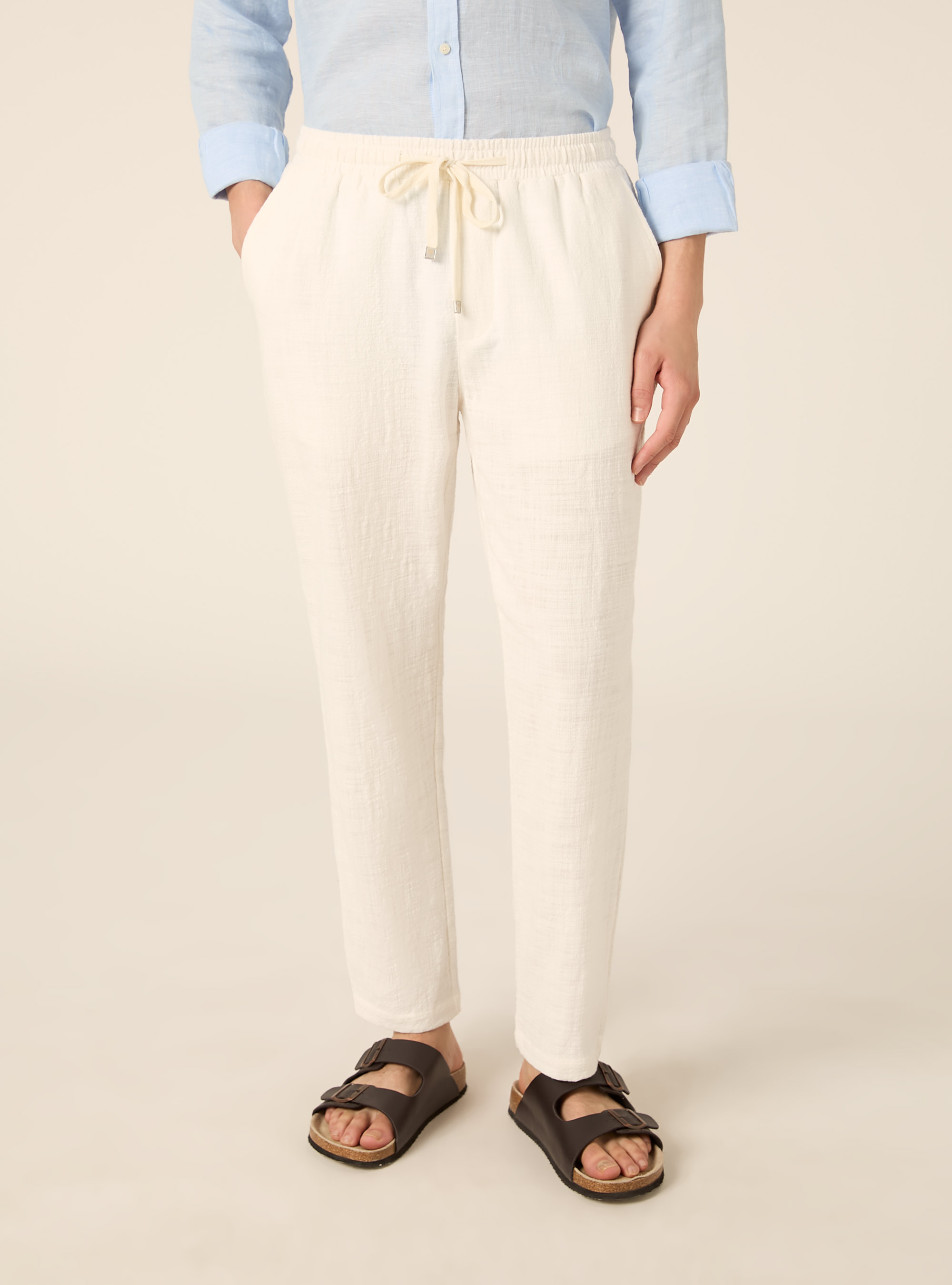 Lightweight jogger pants, WH2 WHITE