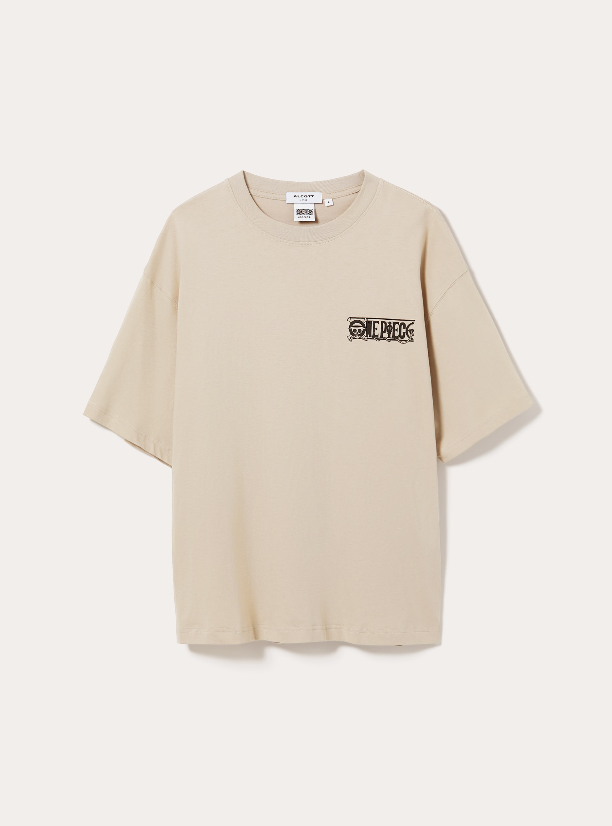 T-shirt coupe carr&eacute;e One Piece / Alcott, BG2 BEIGE MEDIUM