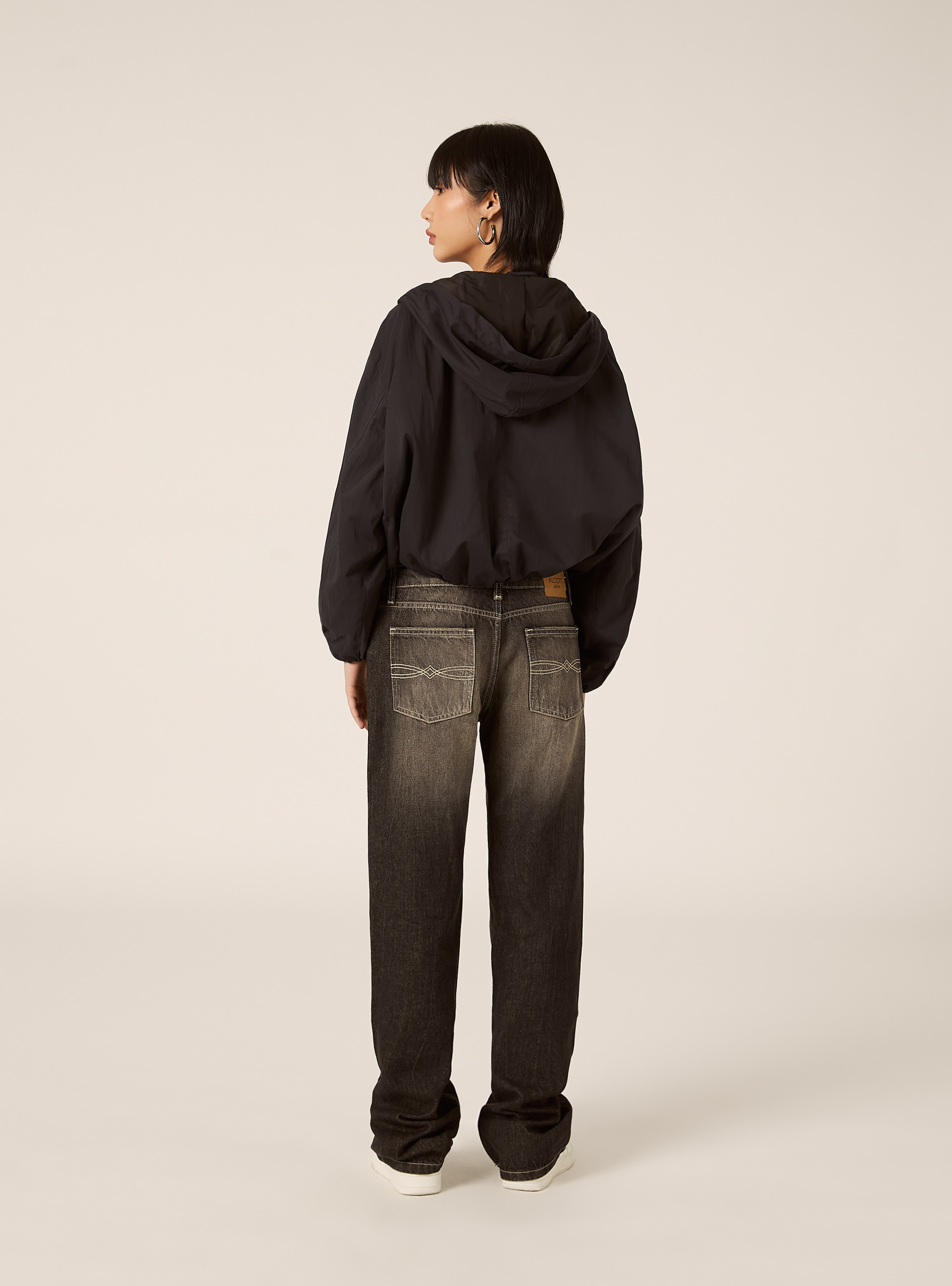 Jacke mit Ballon-Passform, BK1 BLACK