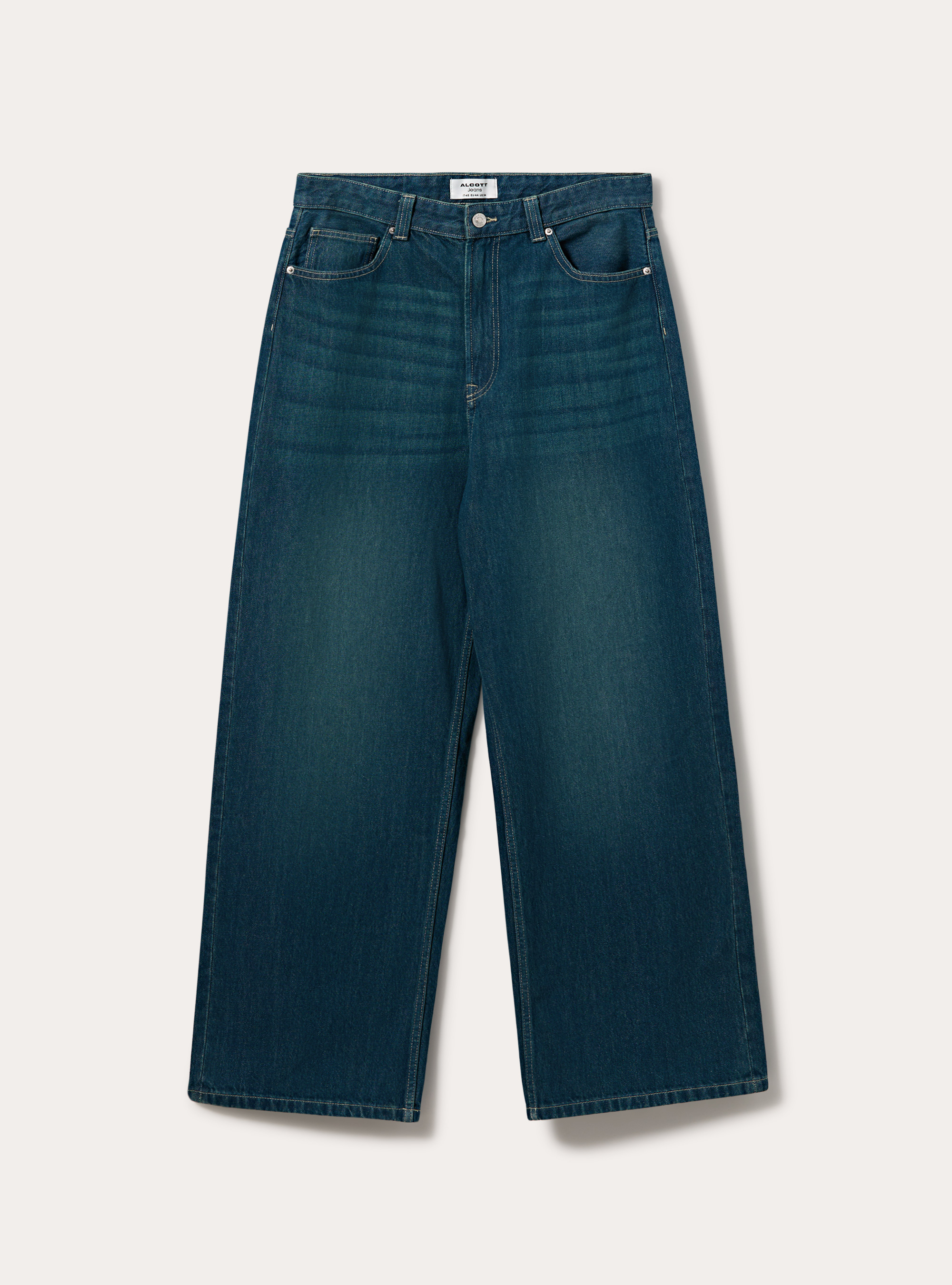 Jeans baggy fit, D201 AZZURRE MED OVERDYE