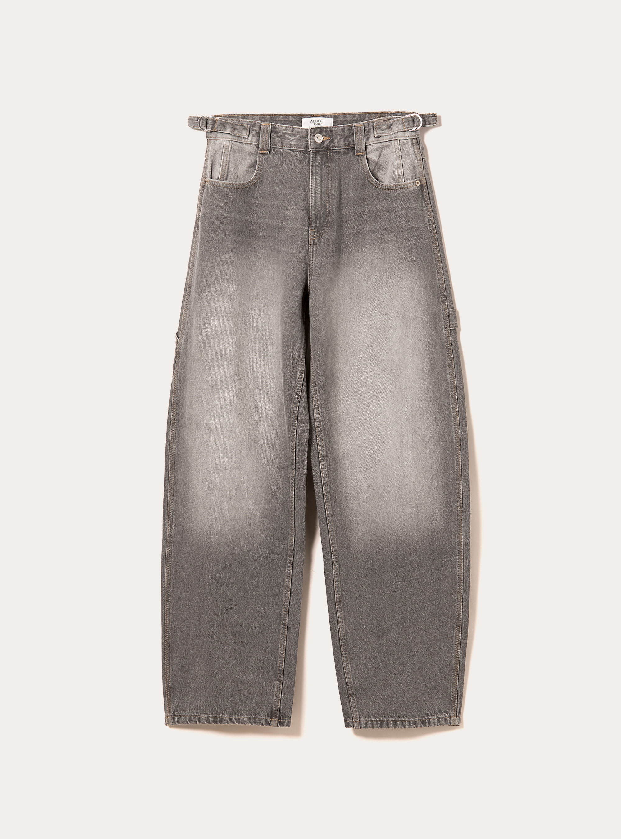 Jean ballon carpenter &agrave; taille ajustable, D00G GREY