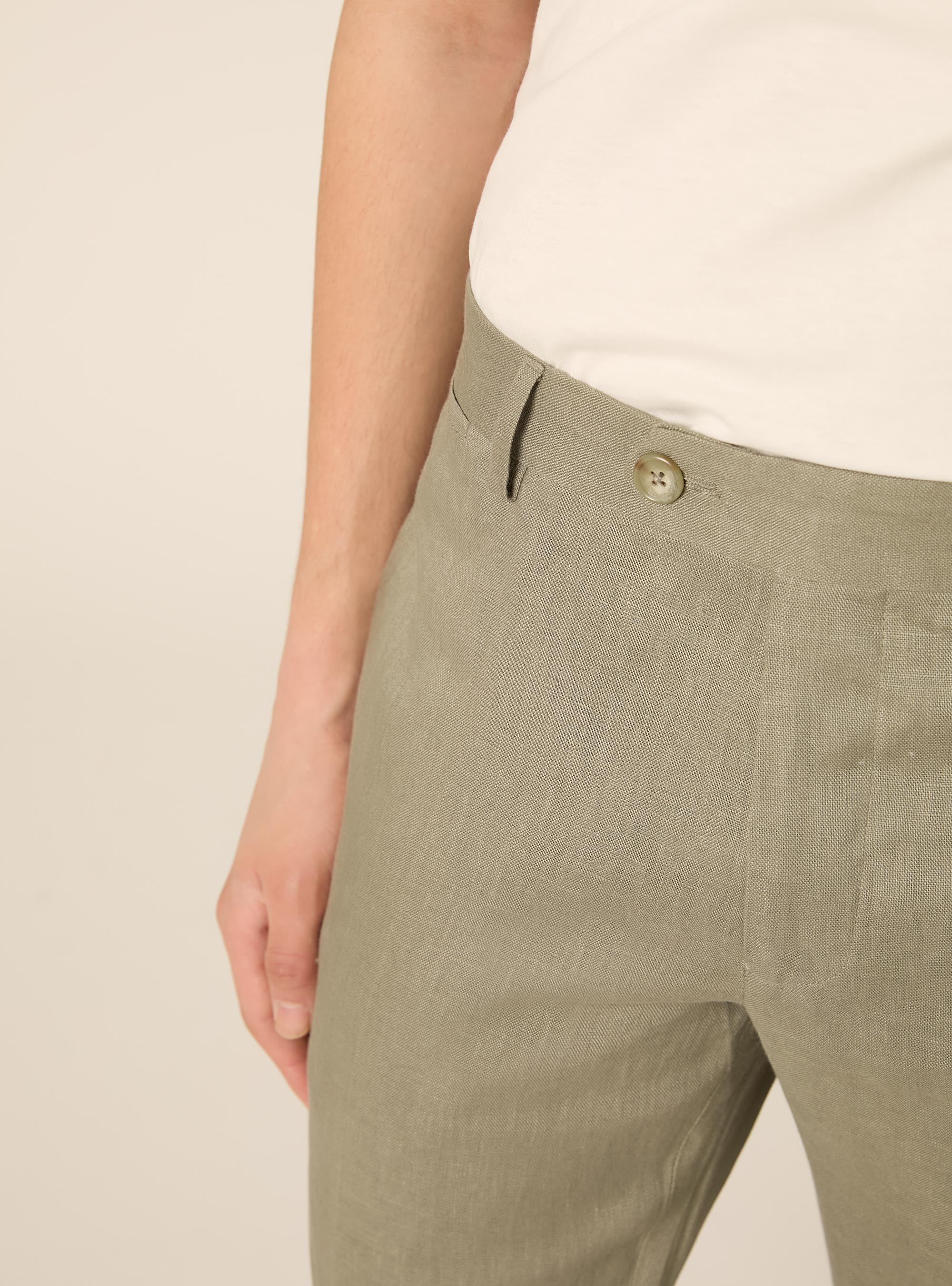 Pantaloni in puro lino, KAKY MEDIO