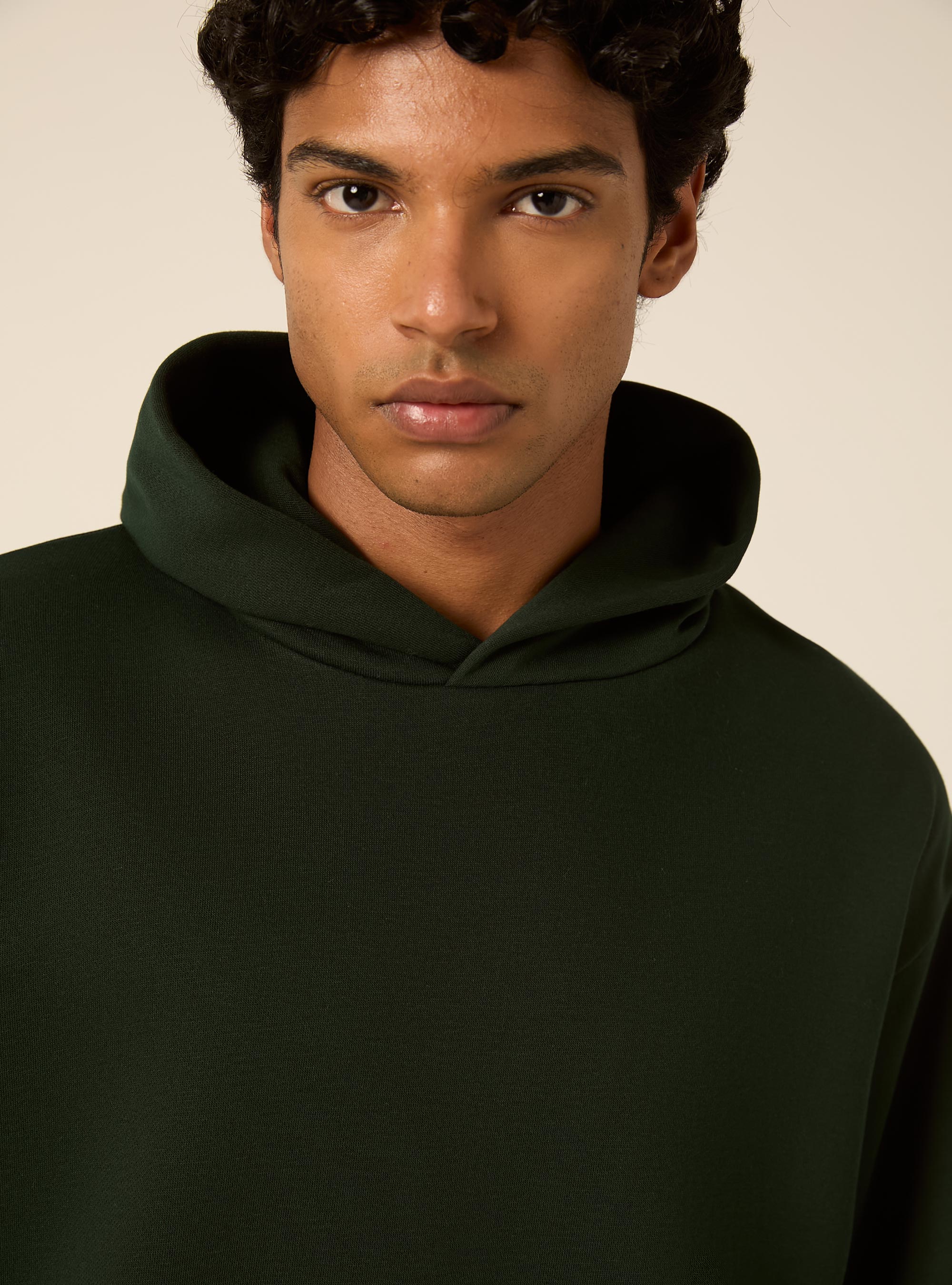 Sweat &agrave; capuche coupe boxy, GN1 GREEN DARK