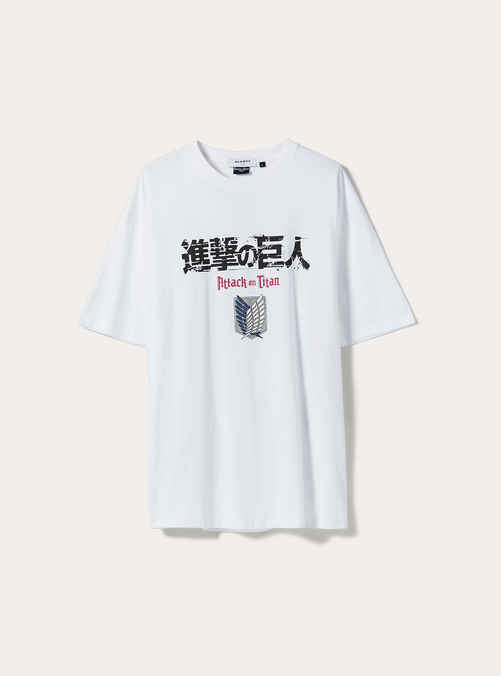 Attack on Titan / Alcott T-shirt, WH3 WHITE