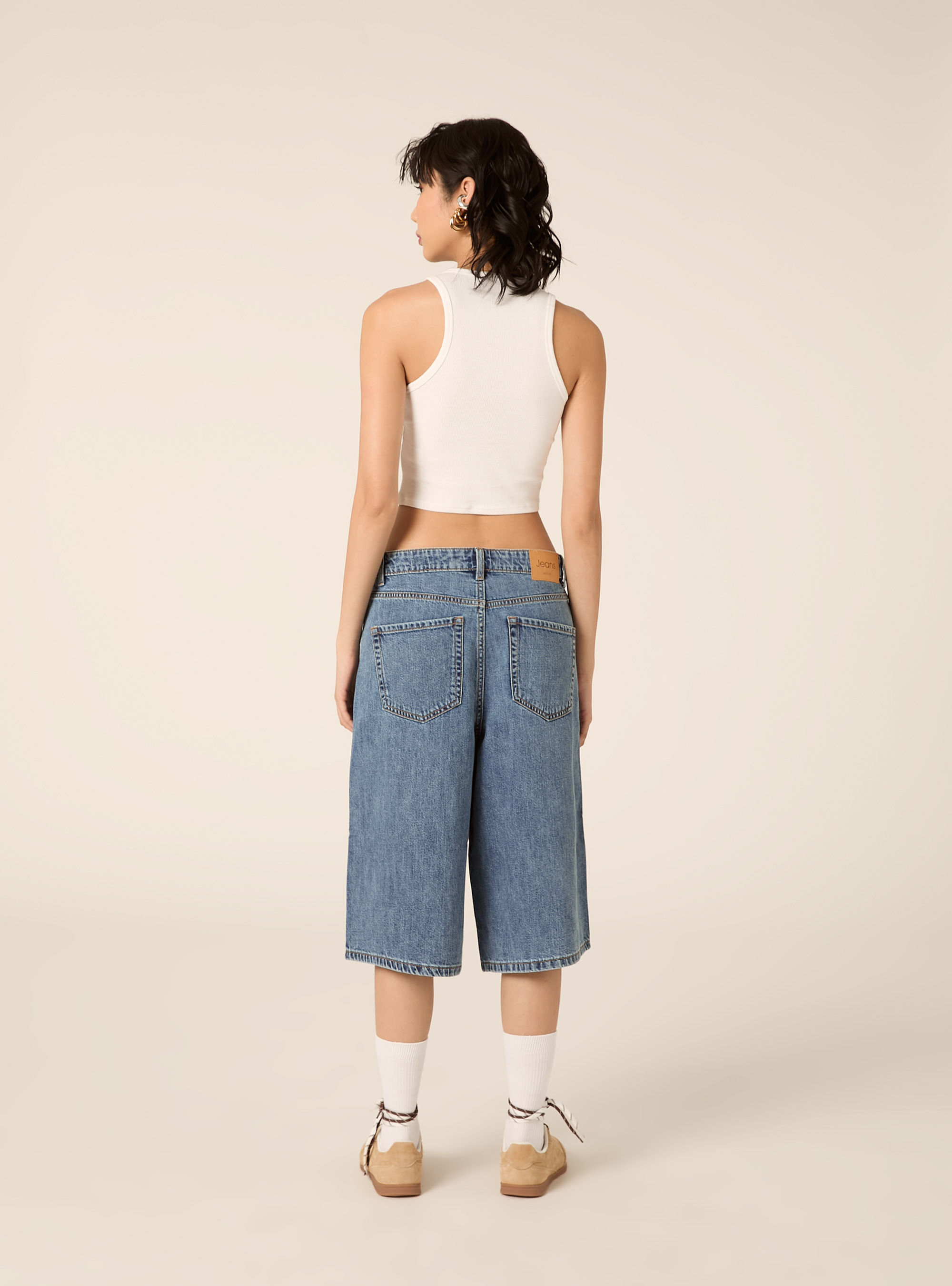 Camiseta sin mangas corta de canal&eacute;, WH3 WHITE