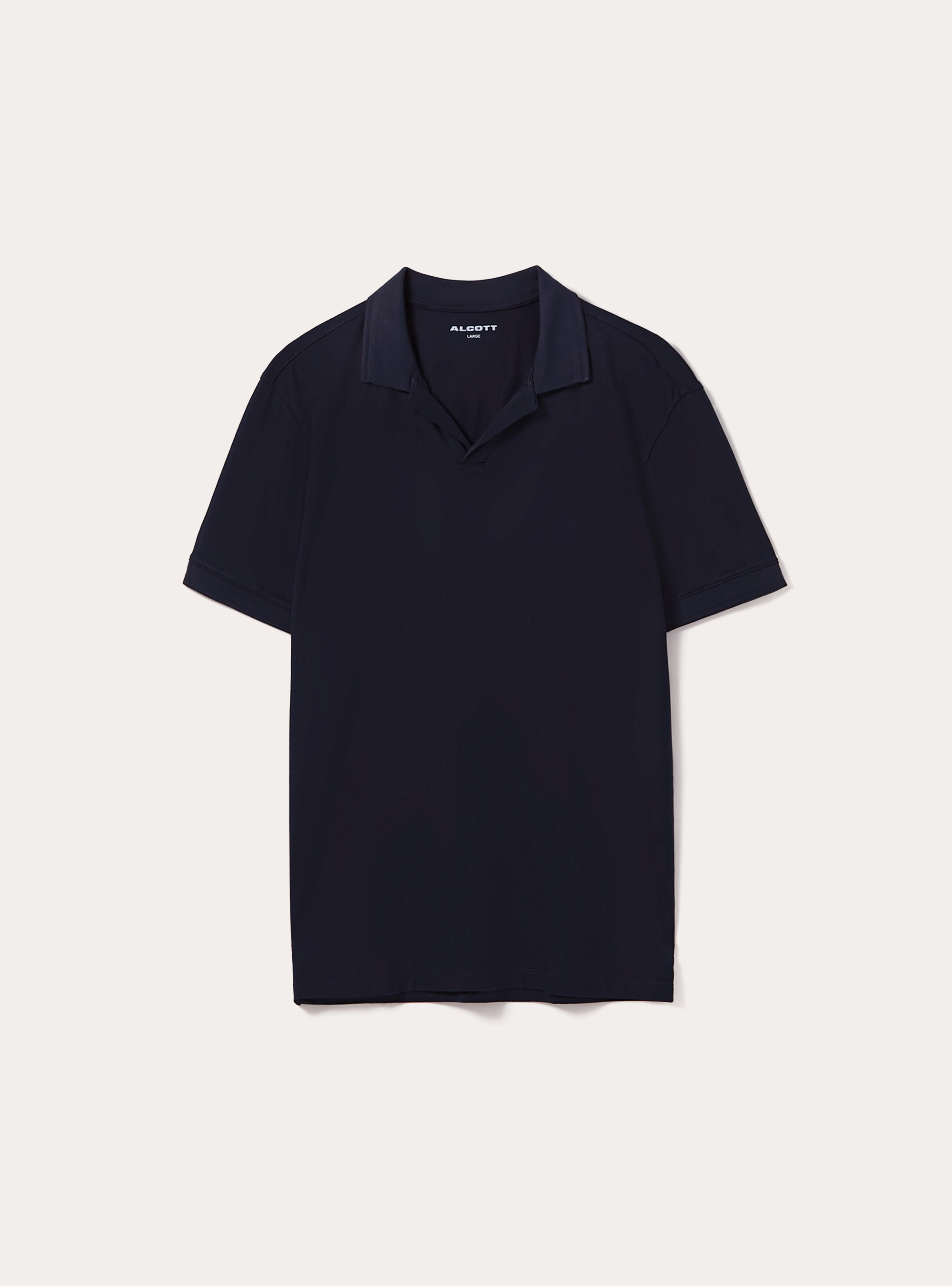 Polo AIRes in piquet stretch, NAVY SCURO