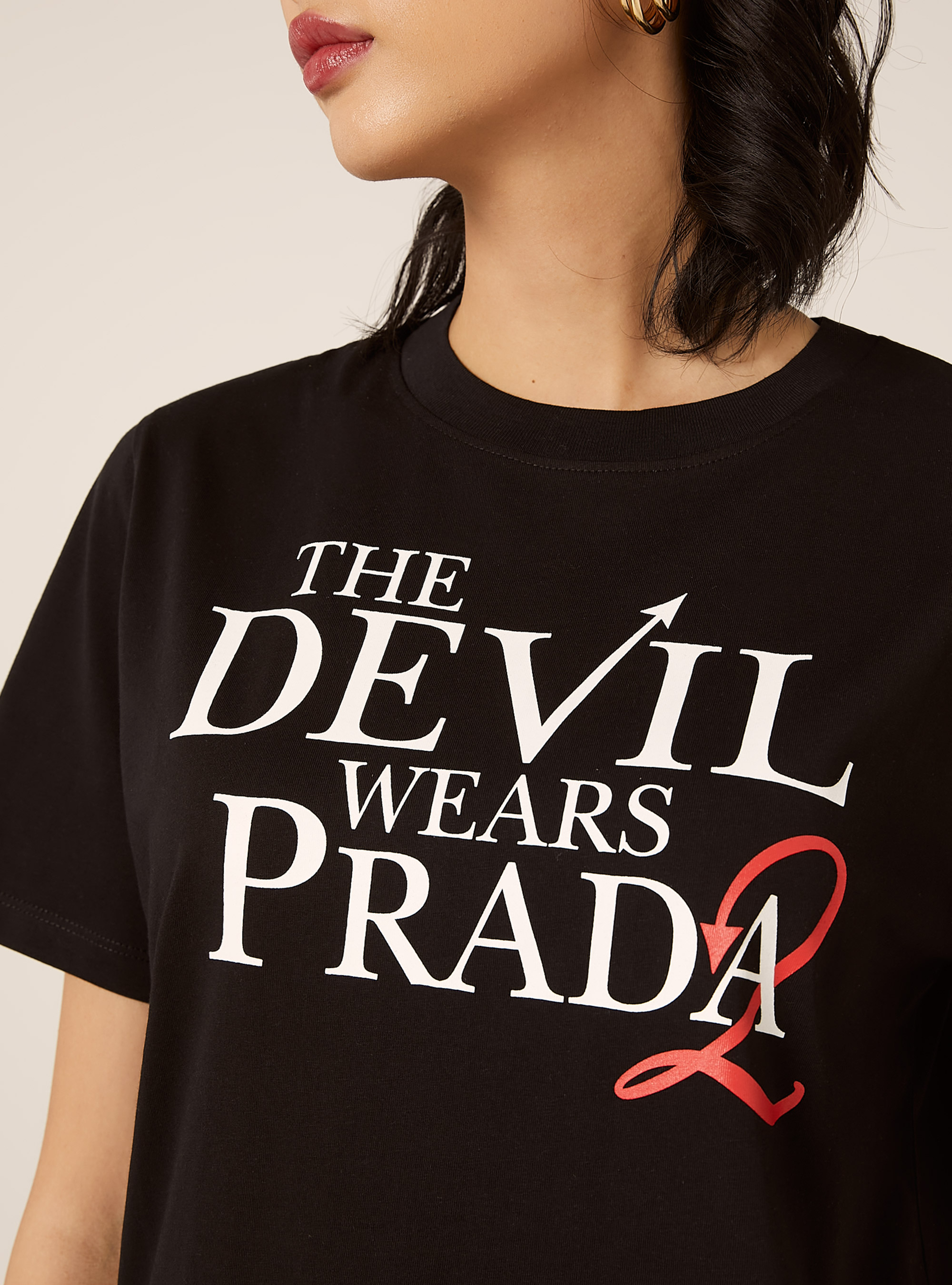 Camiseta El diablo viste de Prada / Alcott, BK1 BLACK