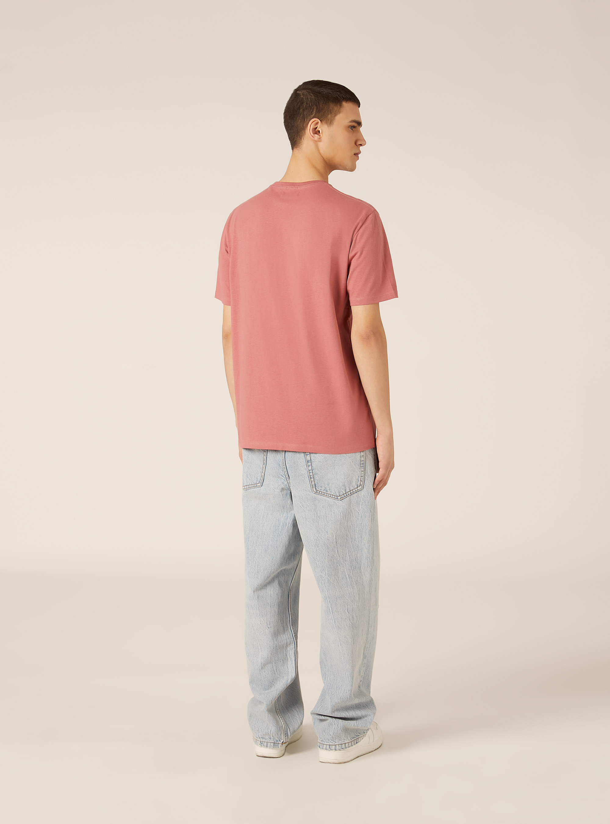 Camiseta b&aacute;sica de algod&oacute;n, PK1 PINK DARK