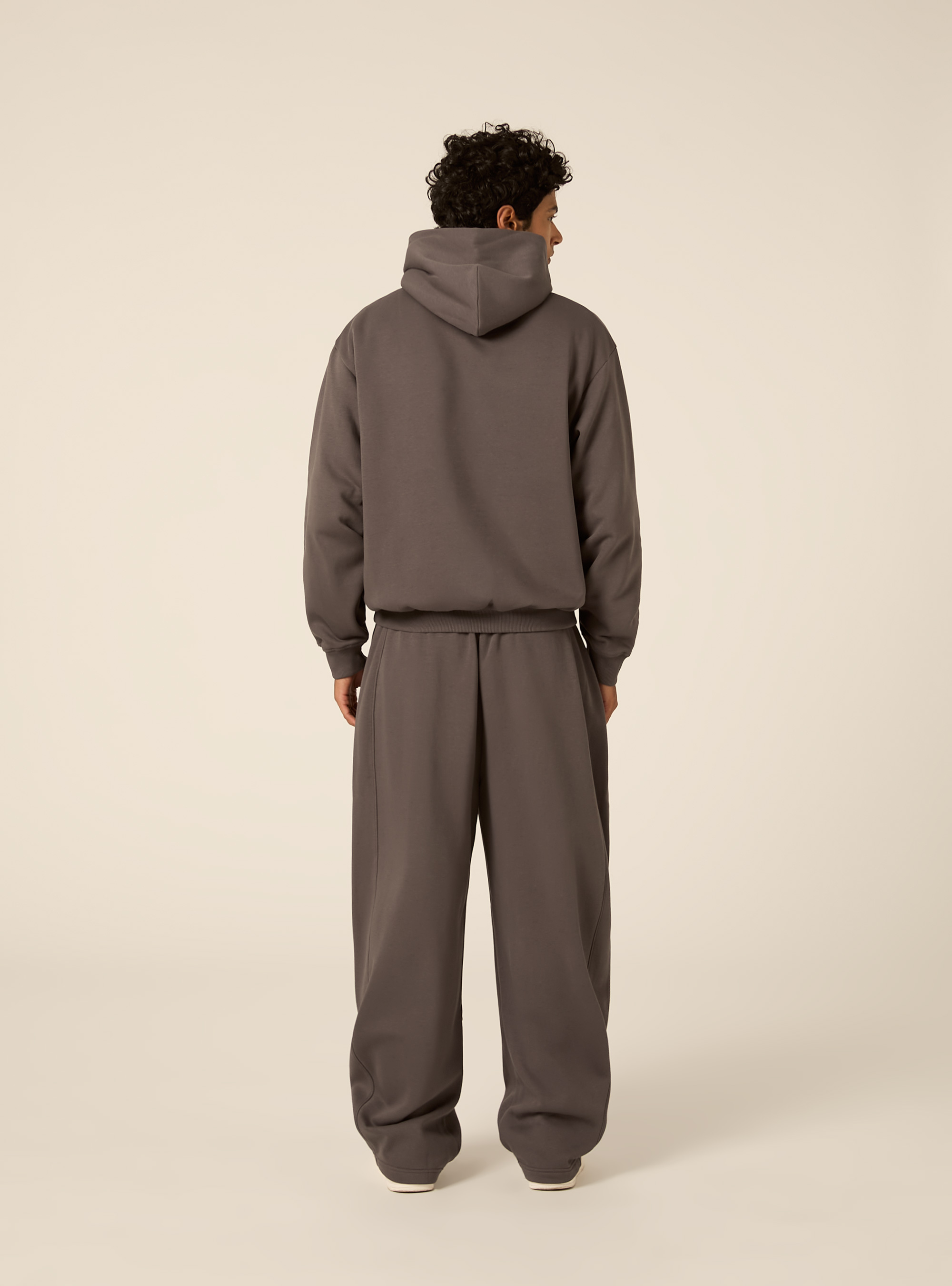 Boxy fit kapuzenpullover, GY1 GREY DARK