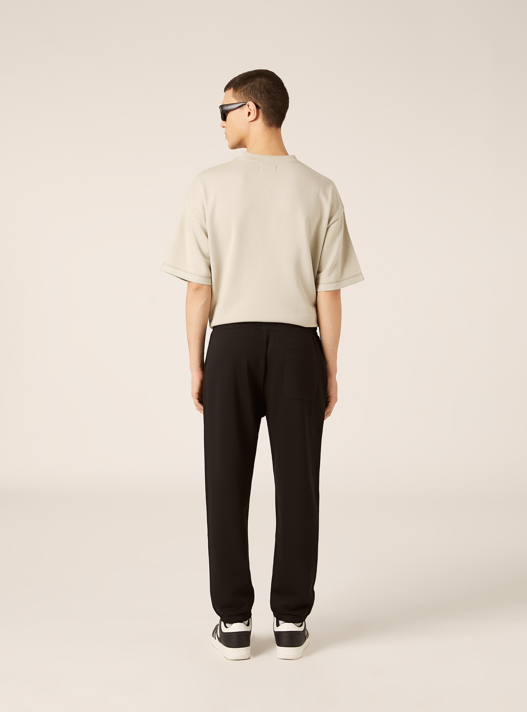 Sweatshirt jogger pants, BK1 BLACK