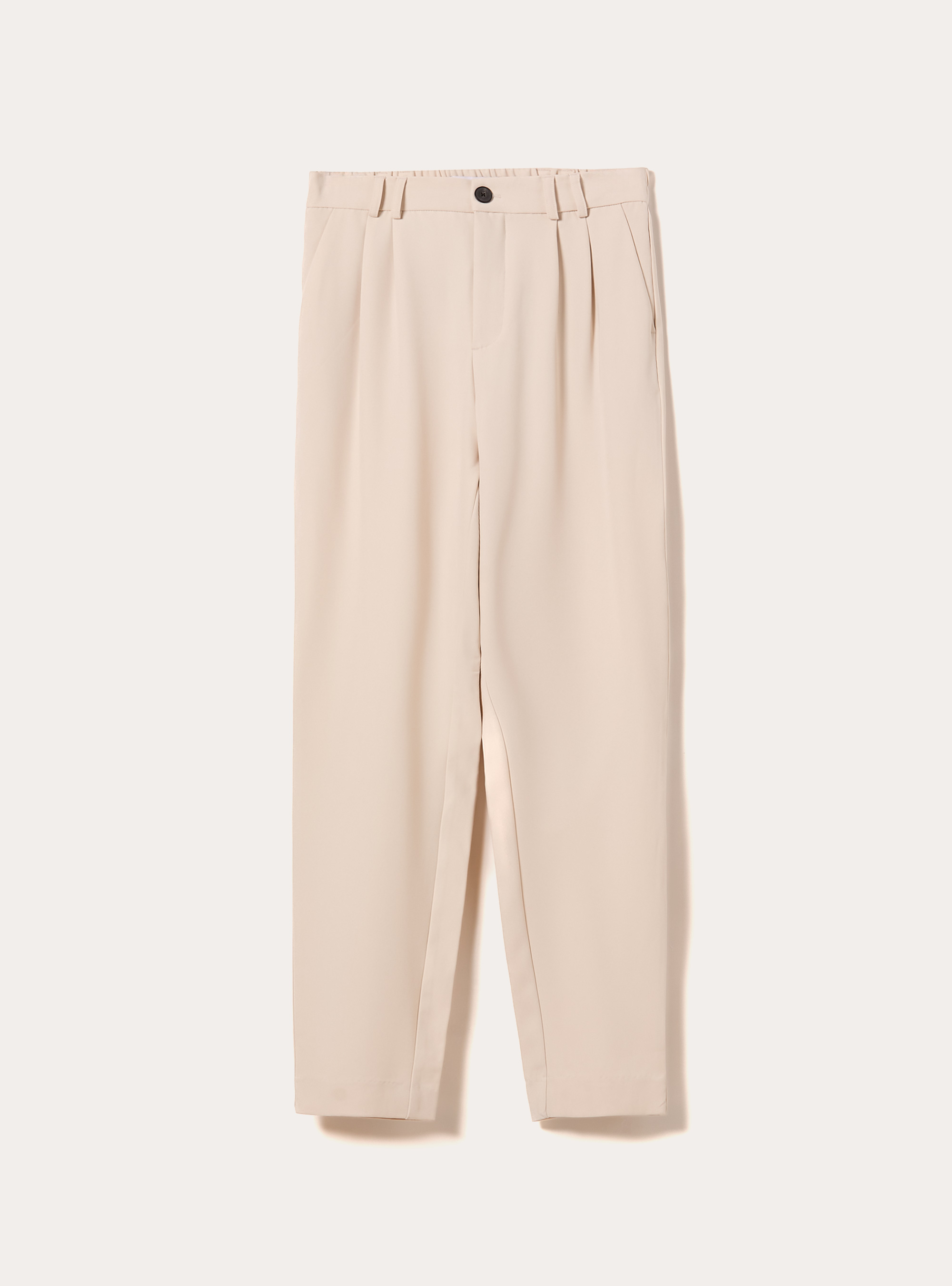 Pantalon &agrave; pinces coupe classique, BG2 BEIGE MEDIUM