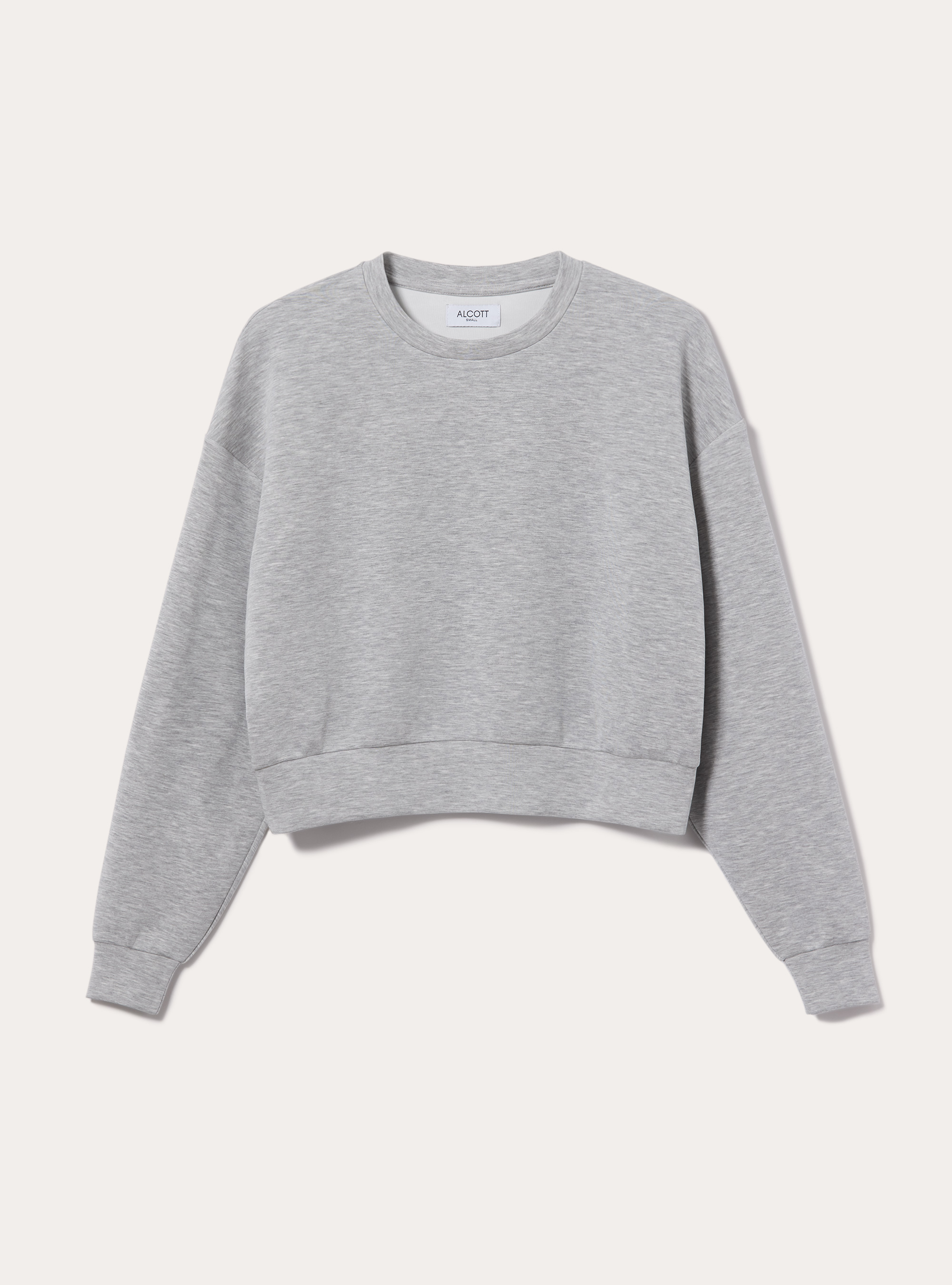 Sweat court en scuba doux, MGY3 GREY MEL LIGHT