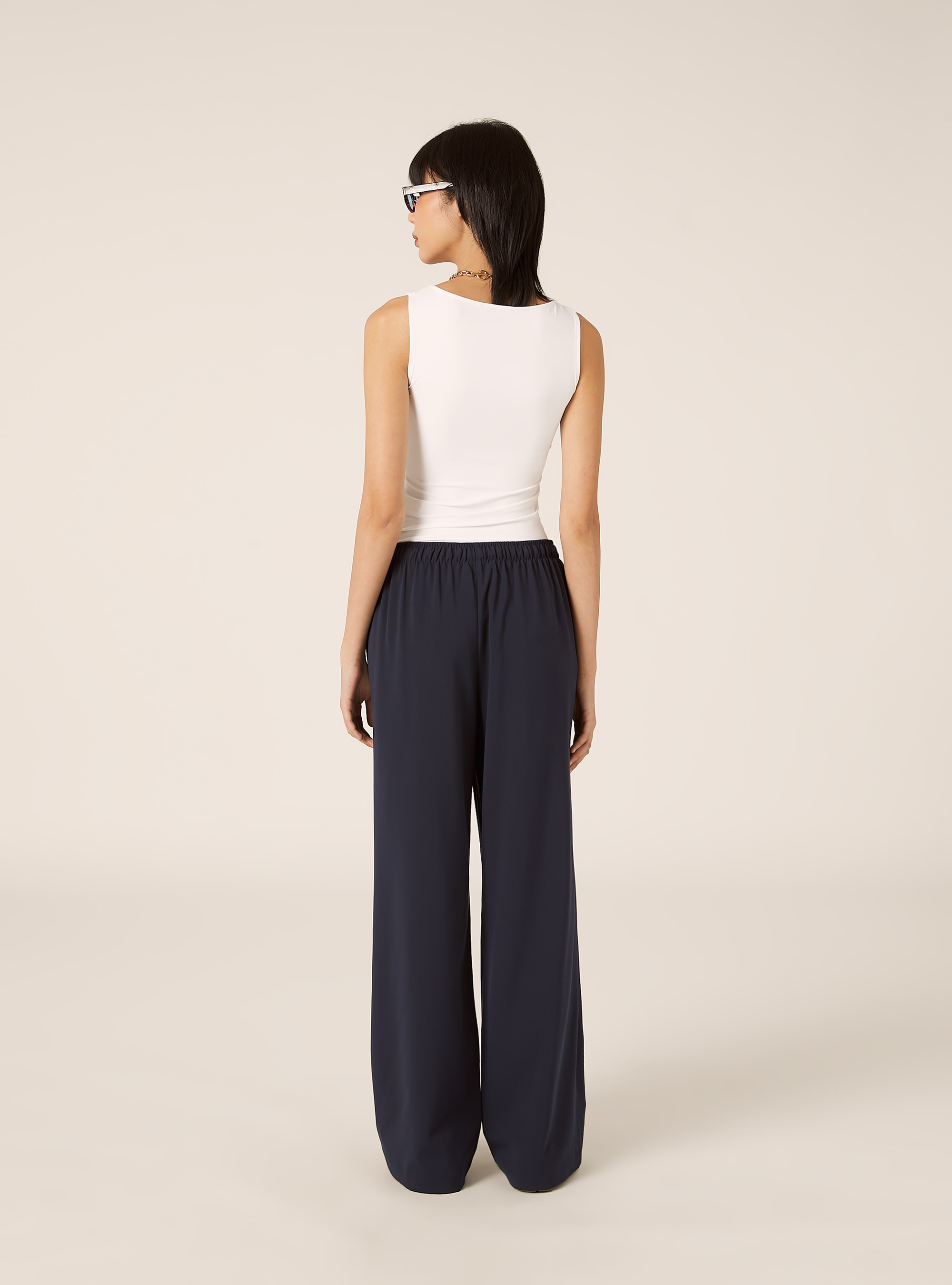 Pantalon &eacute;l&eacute;gant avec cordon de serrage, NA2 NAVY MEDIUM