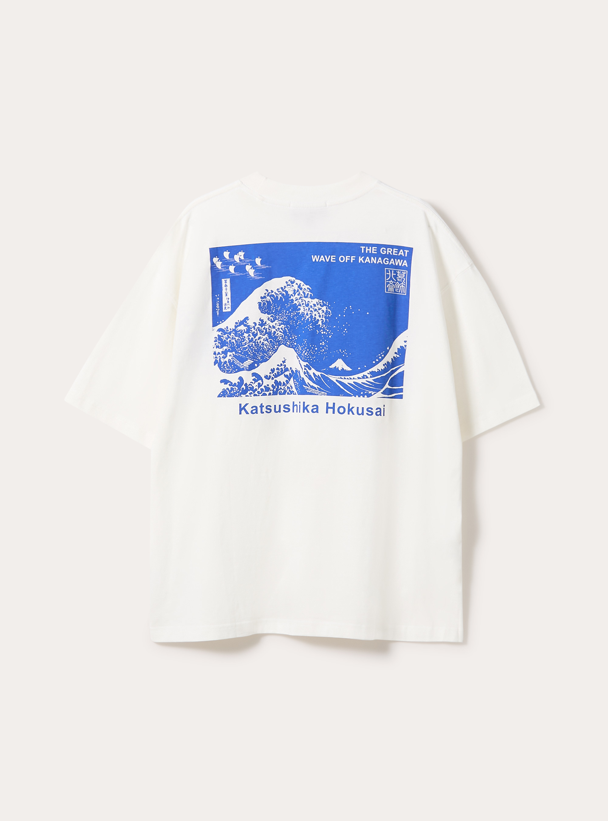 T-Shirt mit gerader Passform Katsushika Hokusai / Alcott, WH2 WHITE