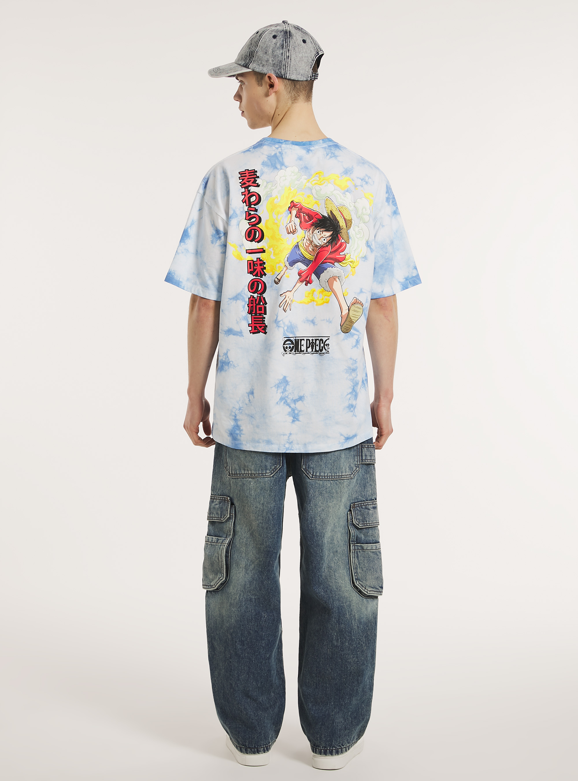 One Piece / Camiseta Alcott oversize tie-dye, WH3 WHITE