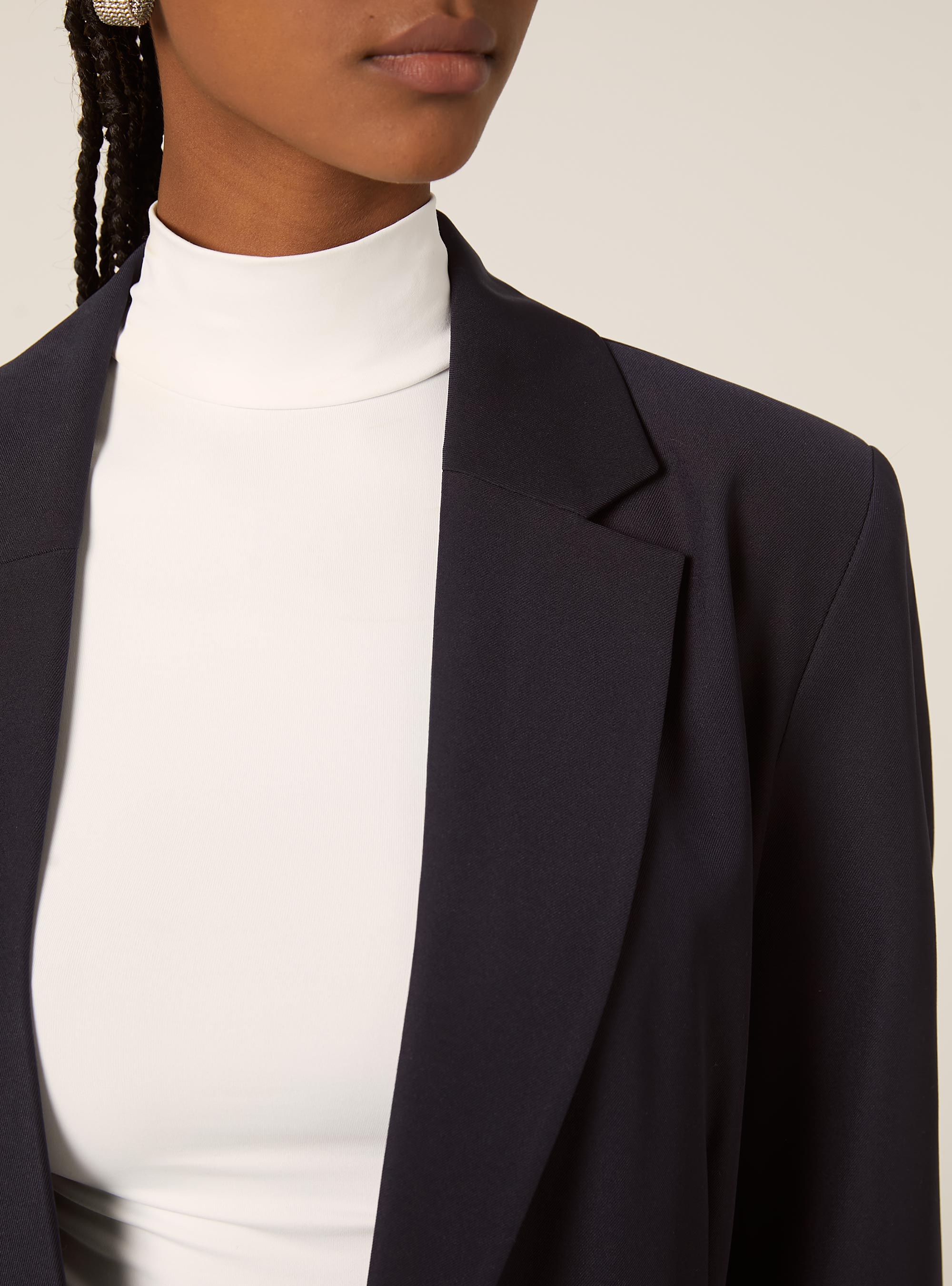 Blazer crois&eacute; sur mesure, NA2 NAVY MEDIUM