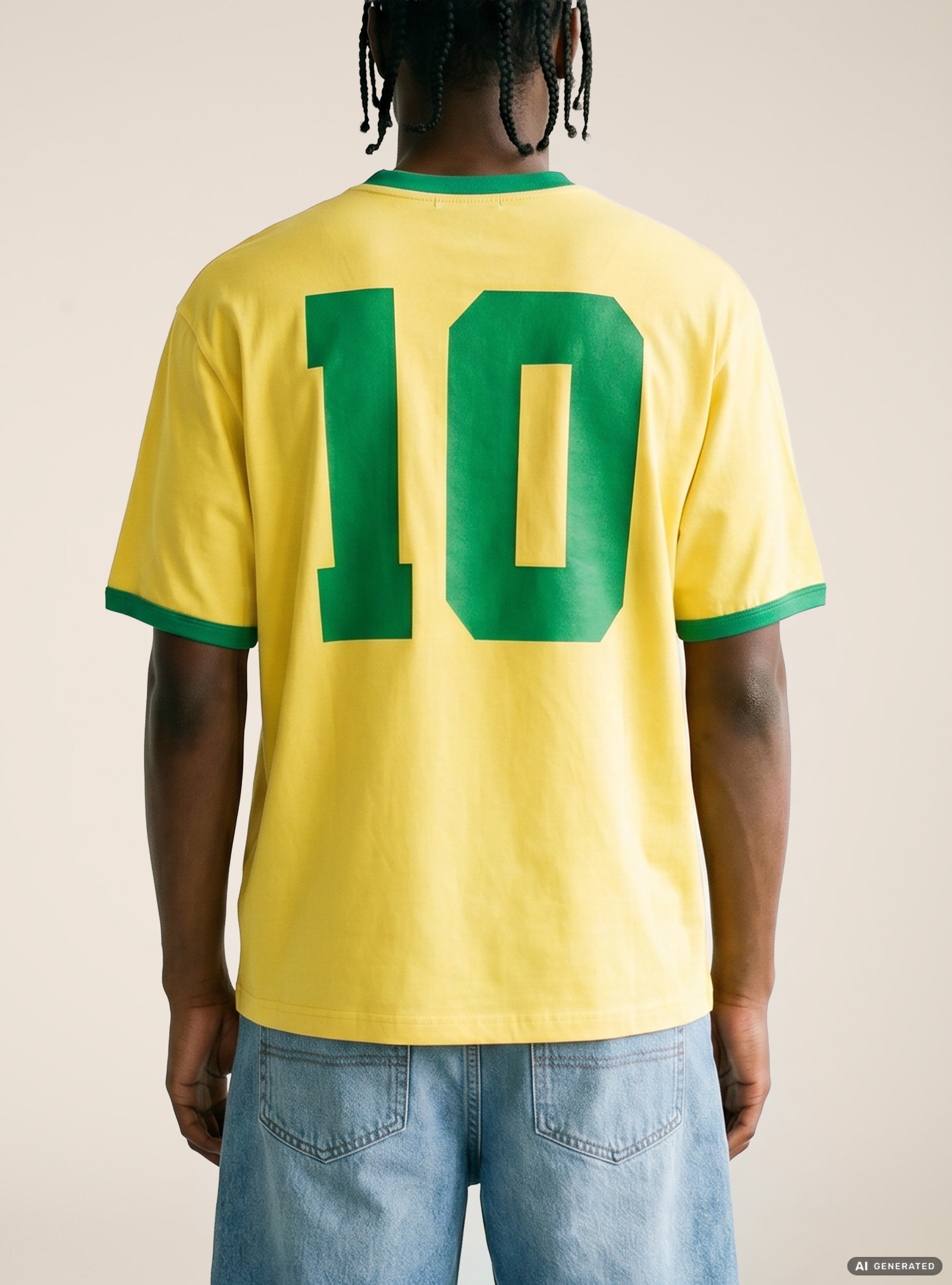 Regular Fit Ringer T-Shirt with International Sports Graphic, YE2 YELLOW MEDIUM