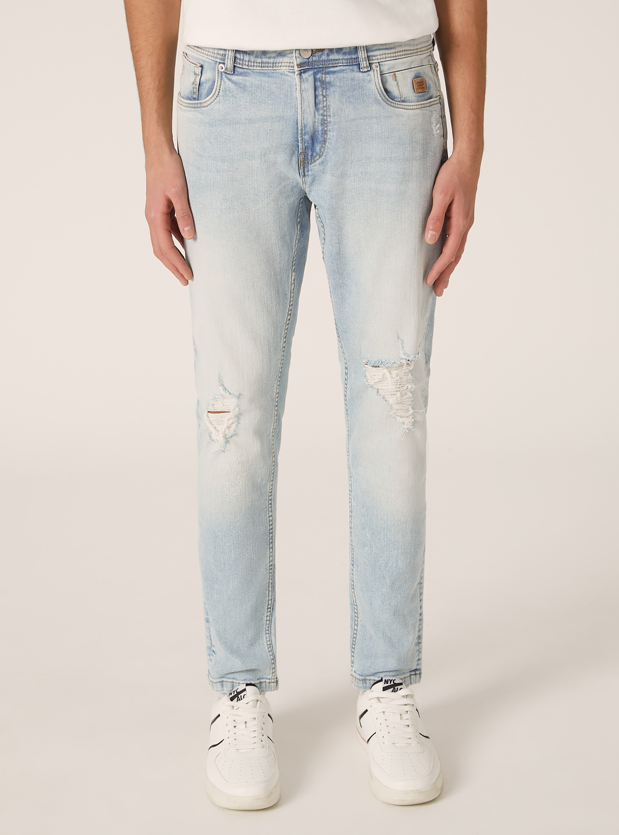 Jean de coupe skinny, D007 LIGHT AZURE