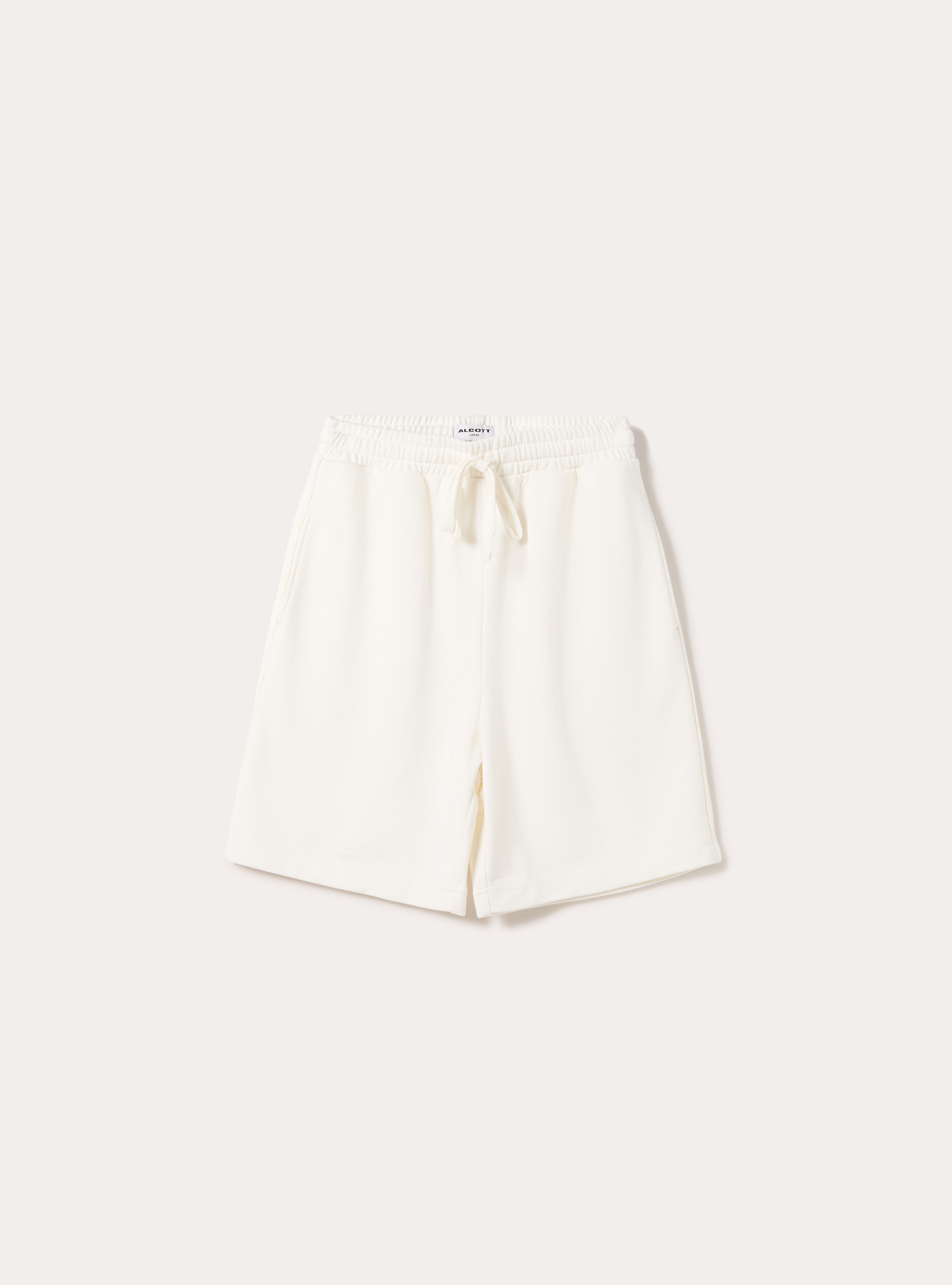 Bermudas b&aacute;sicos de felpa, WH2 WHITE