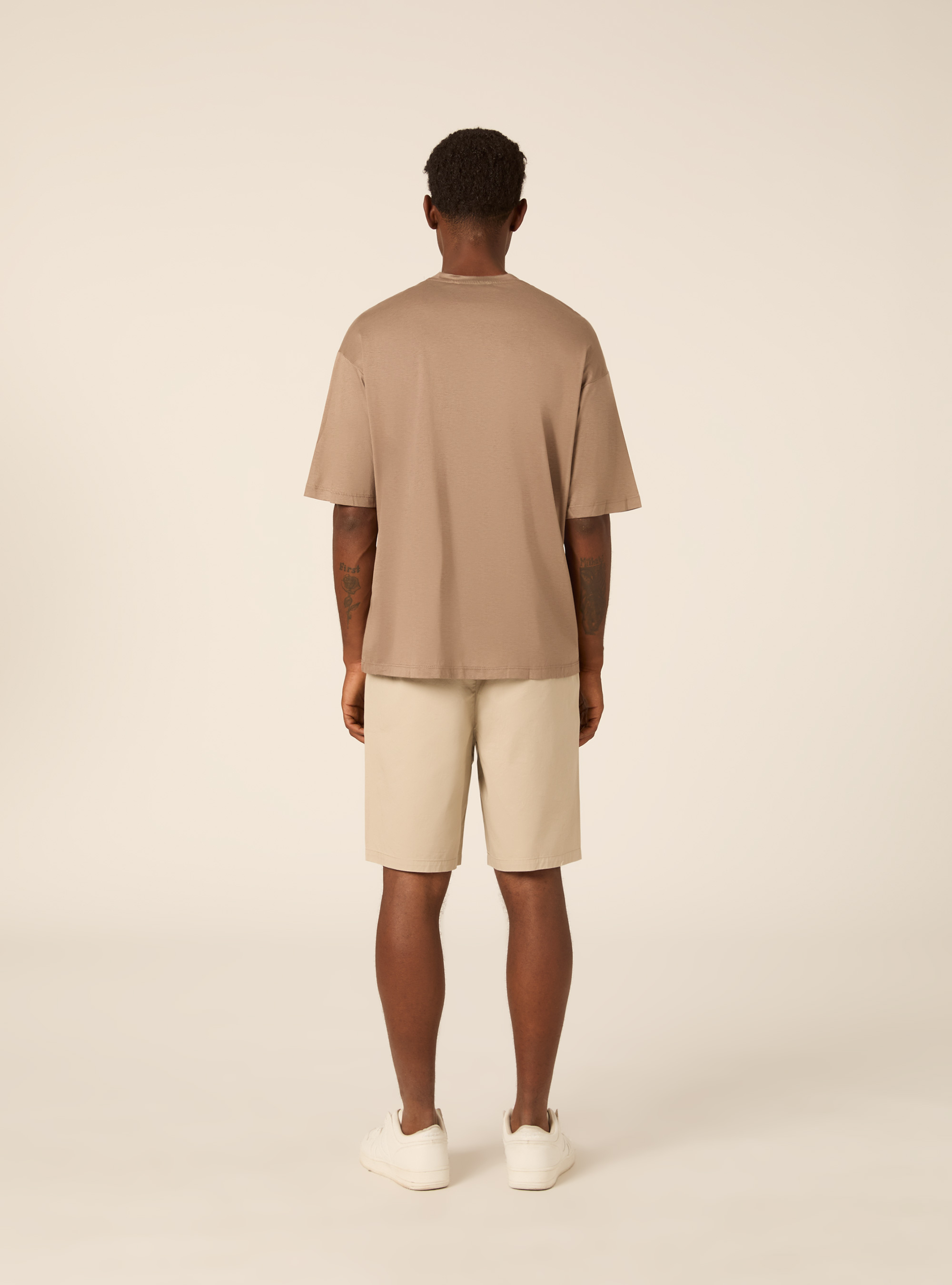Boxy fit T-shirt, BR3 BROWN LIGHT