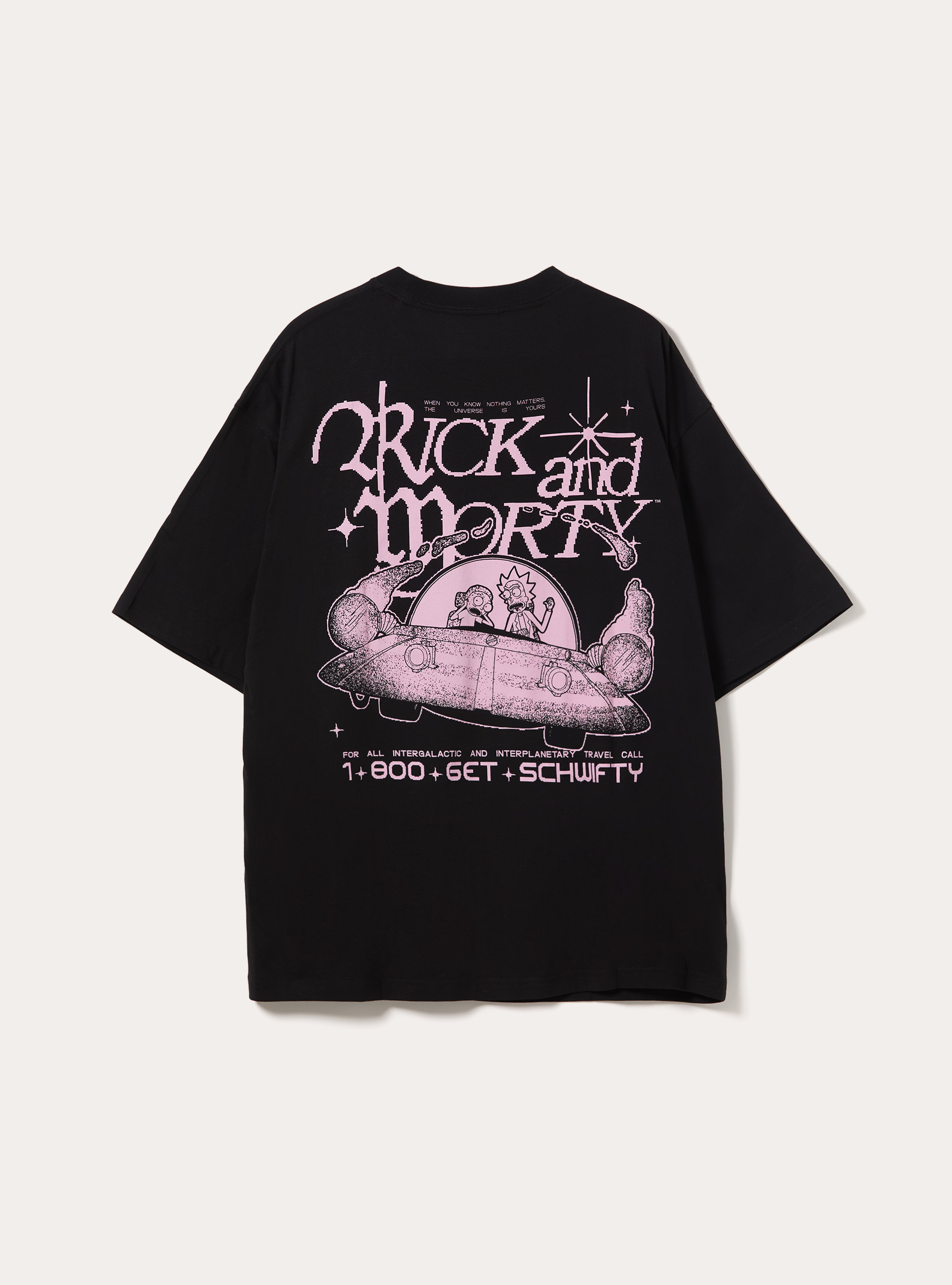 Rick and Morty Graphic T-Shirt, BK1 BLACK