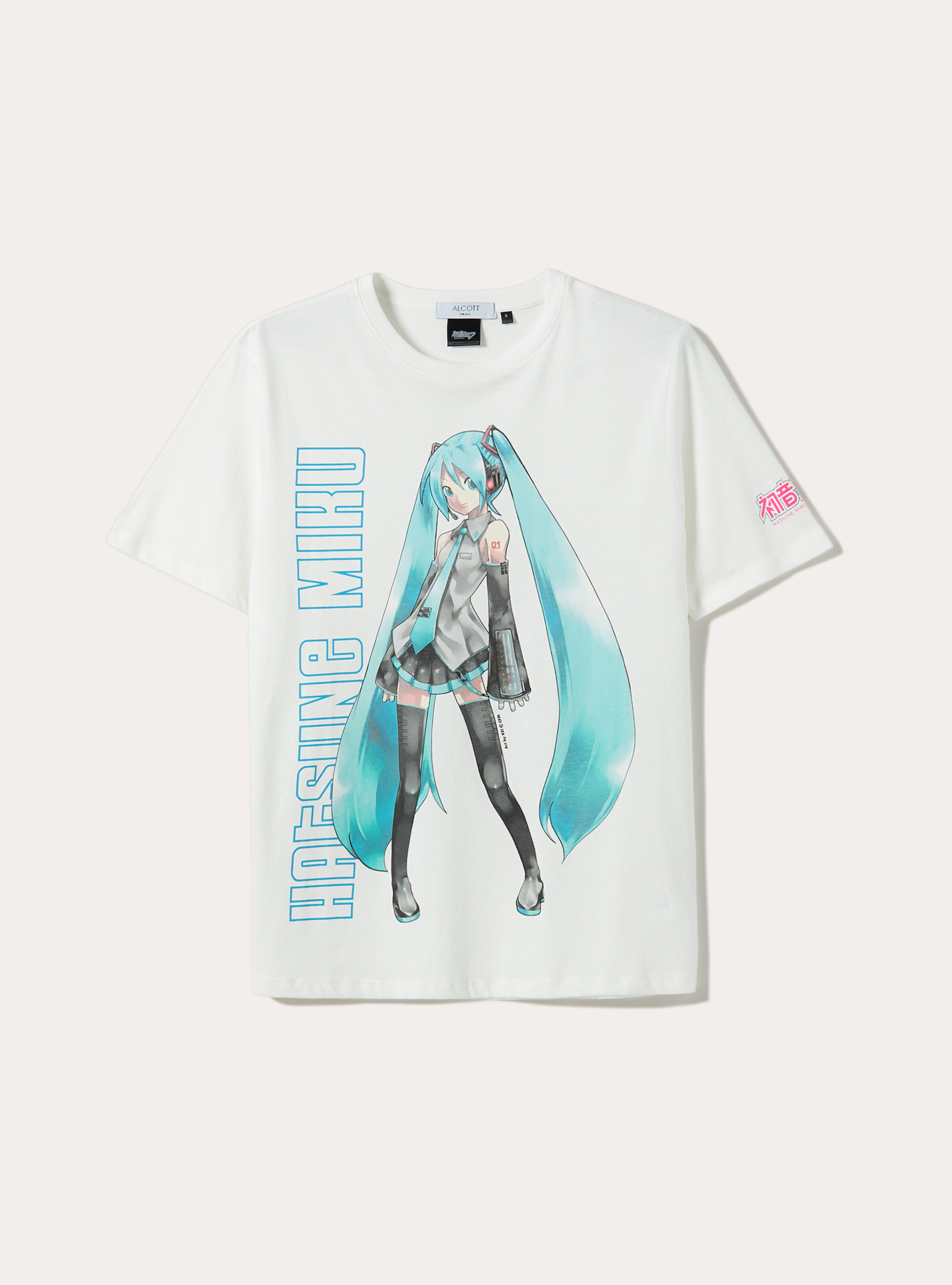 Camiseta Hatsune Miku / Alcott, WH2 WHITE