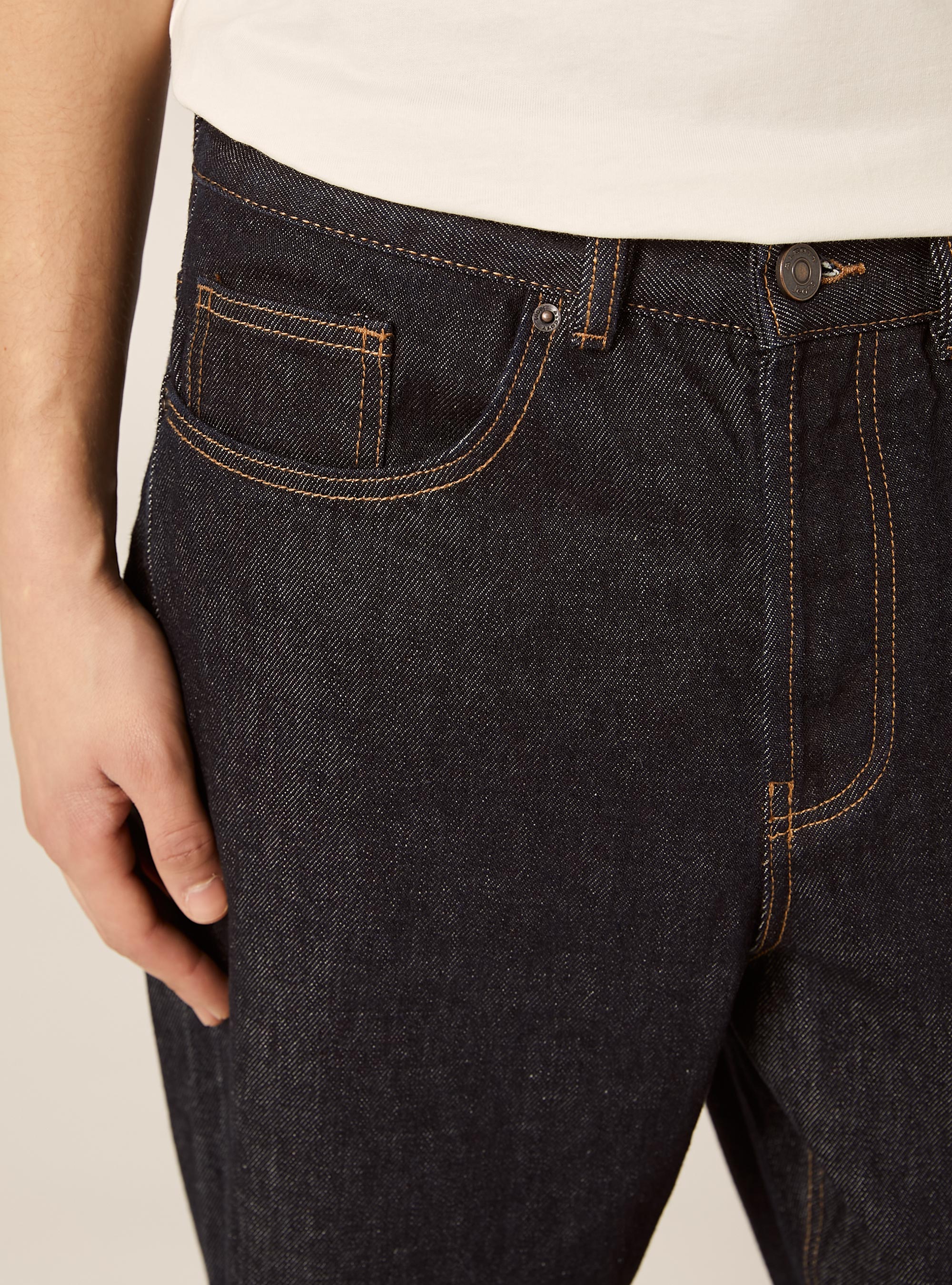 Jeans mit geradem Schnitt, D001 DEEP BLUE