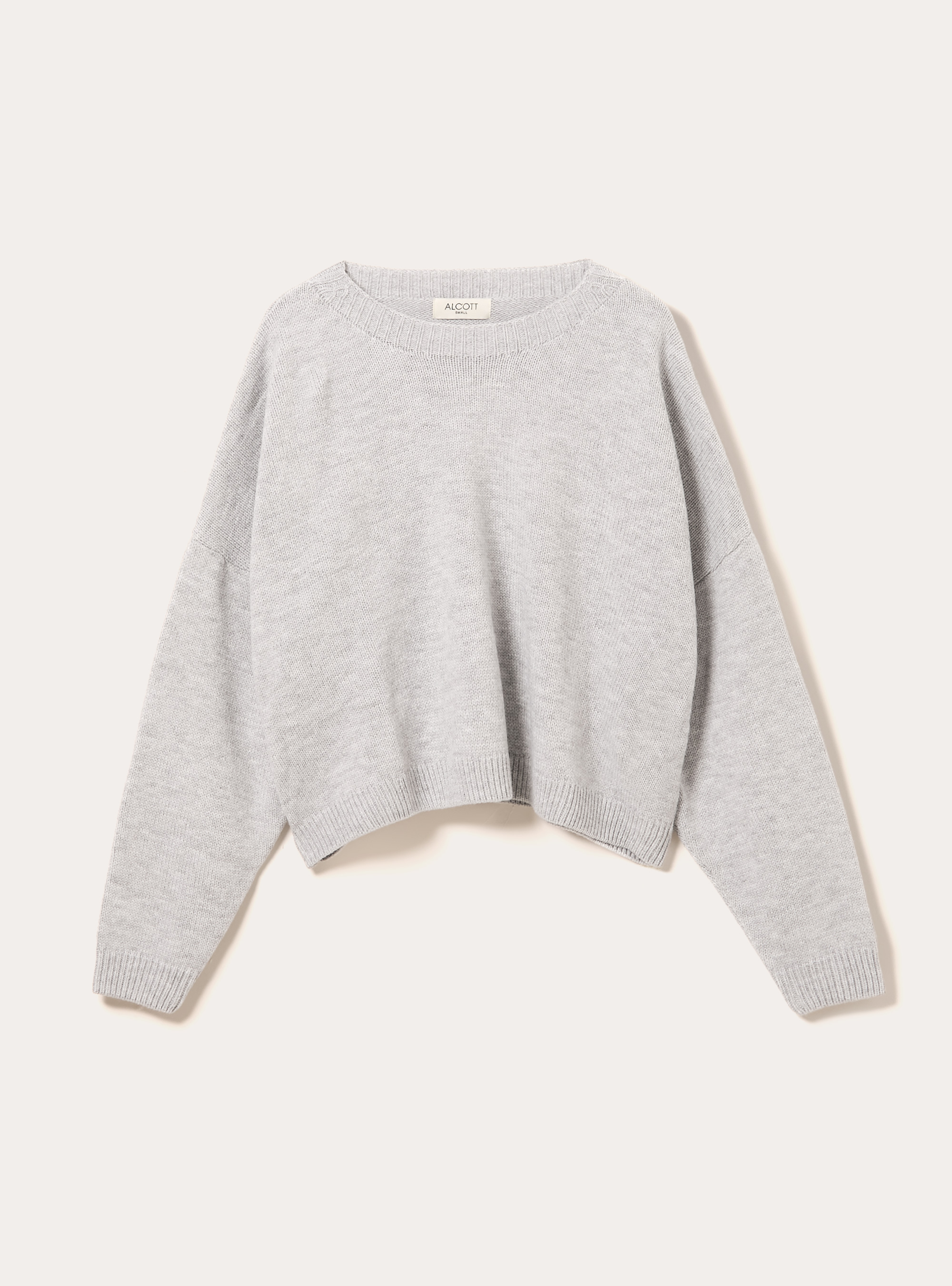 Pull &agrave; col rond basique, MGY2 GREY MEL MEDIUM