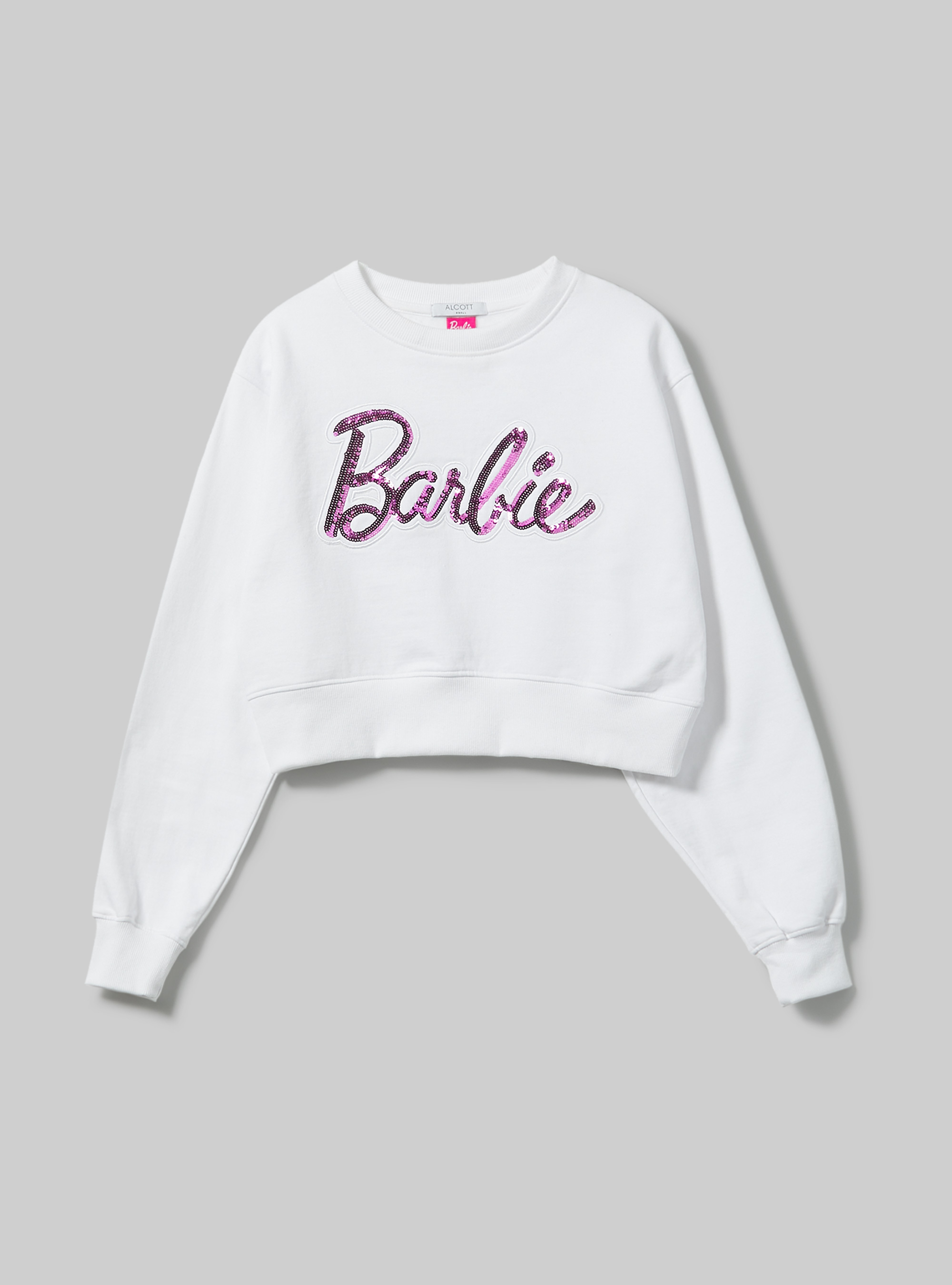Felpa cropped Barbie / Alcott, WH3 WHITE