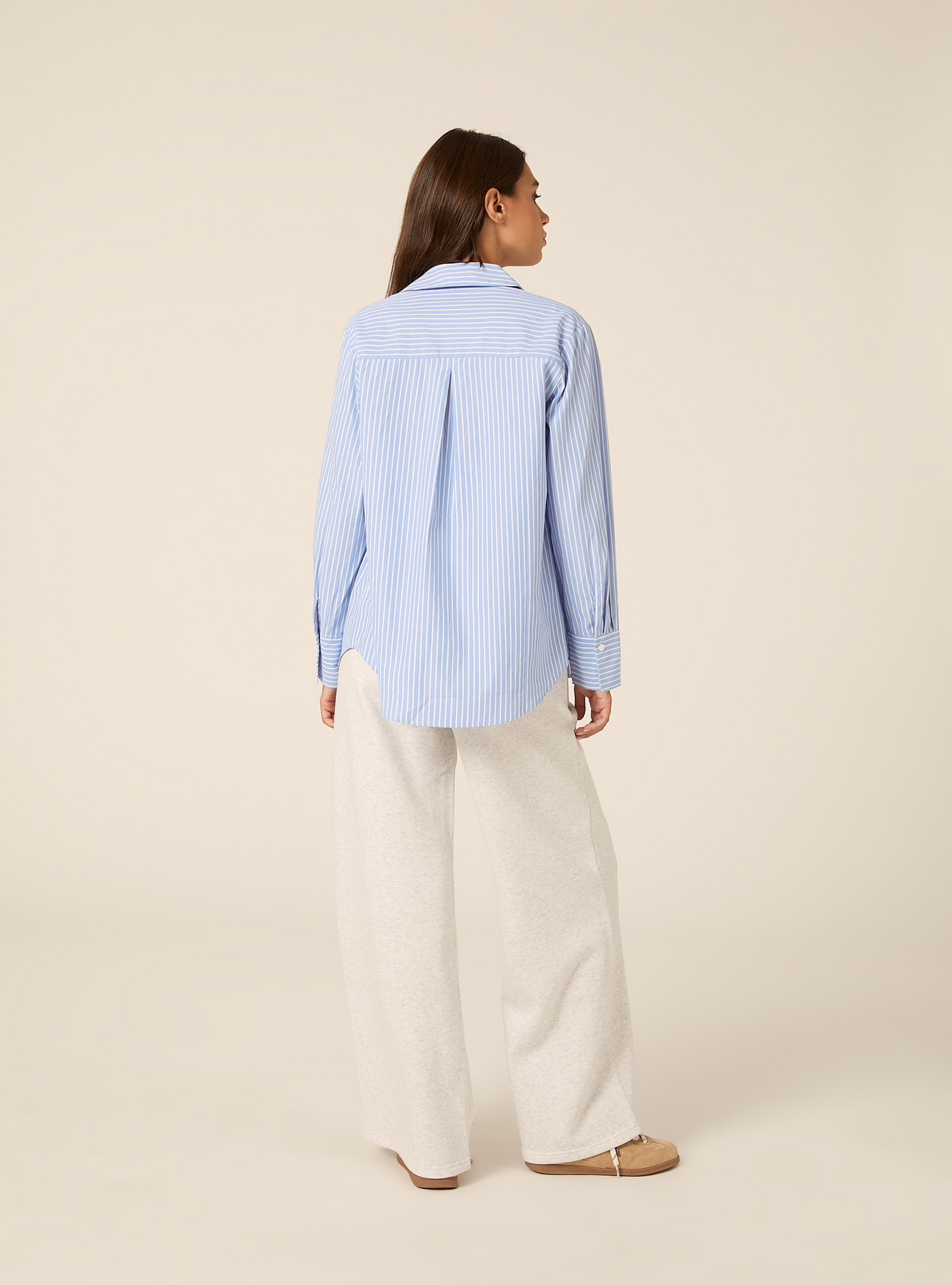 Gestreiftes Popeline-Hemd im Regular Fit, AZ2 AZURE MEDIUM