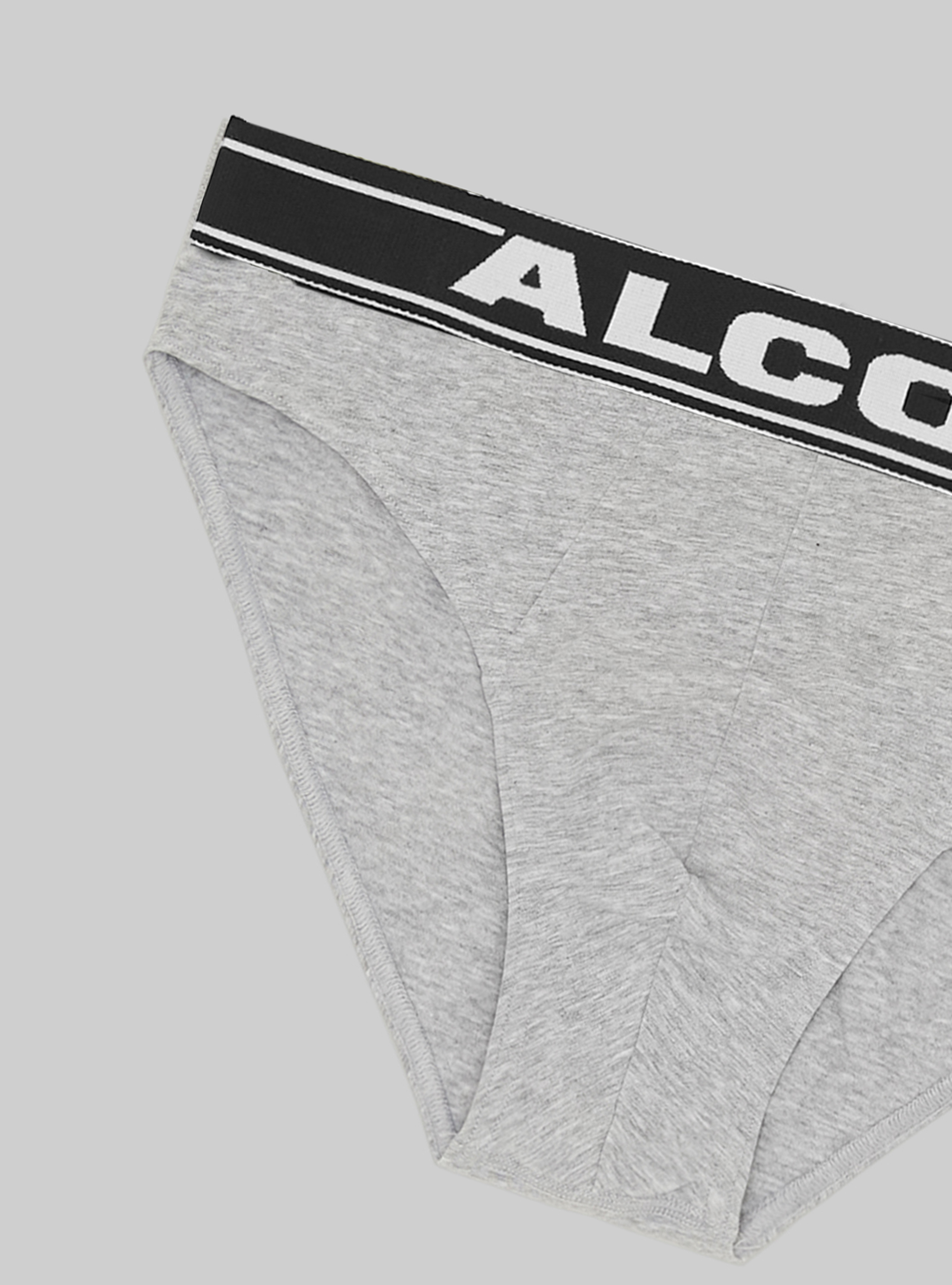 Slip en coton extensible avec logo, MGY2 GREY MEL MEDIUM