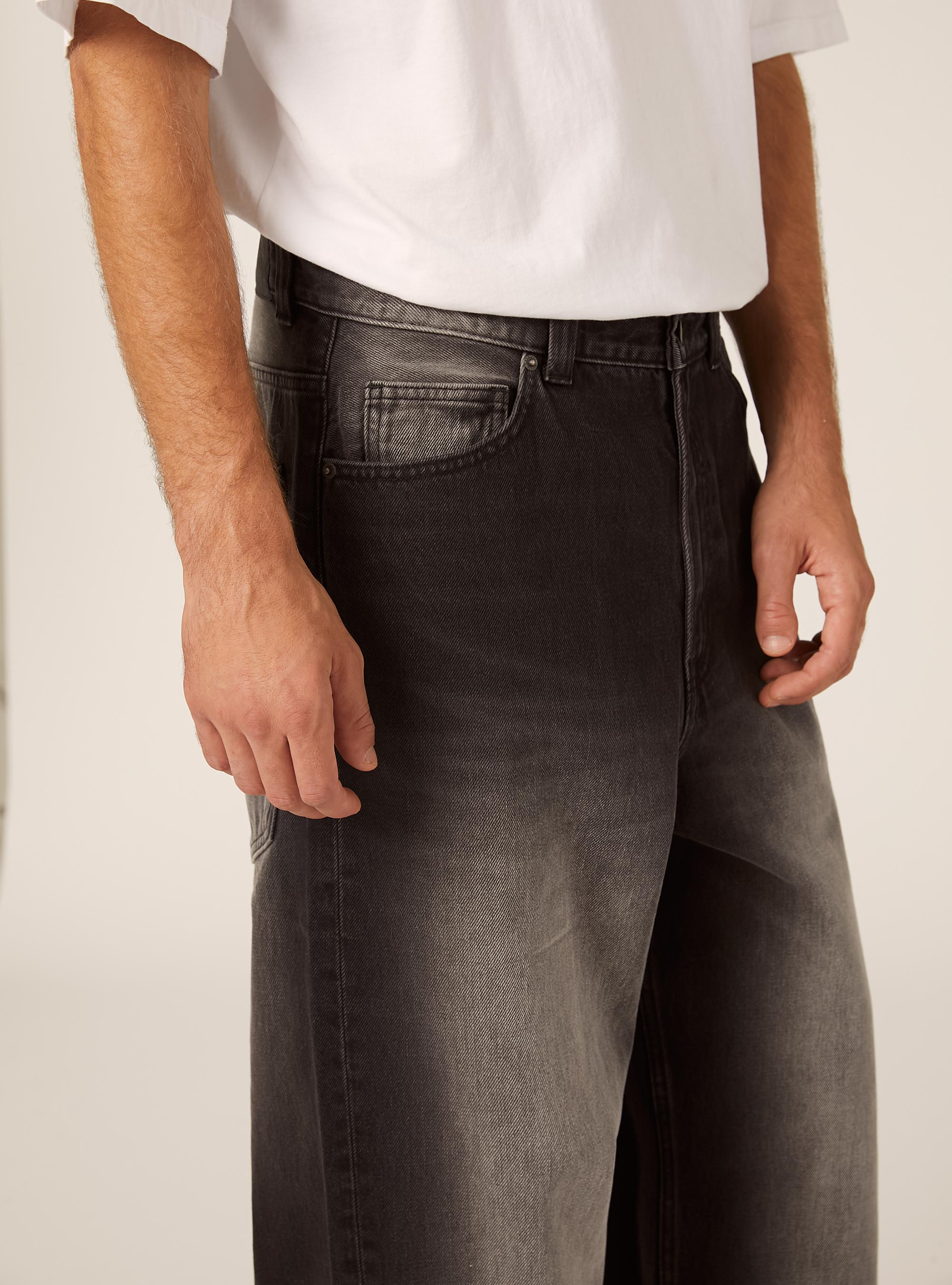 Jeans coupe super baggy, D000 BLACK