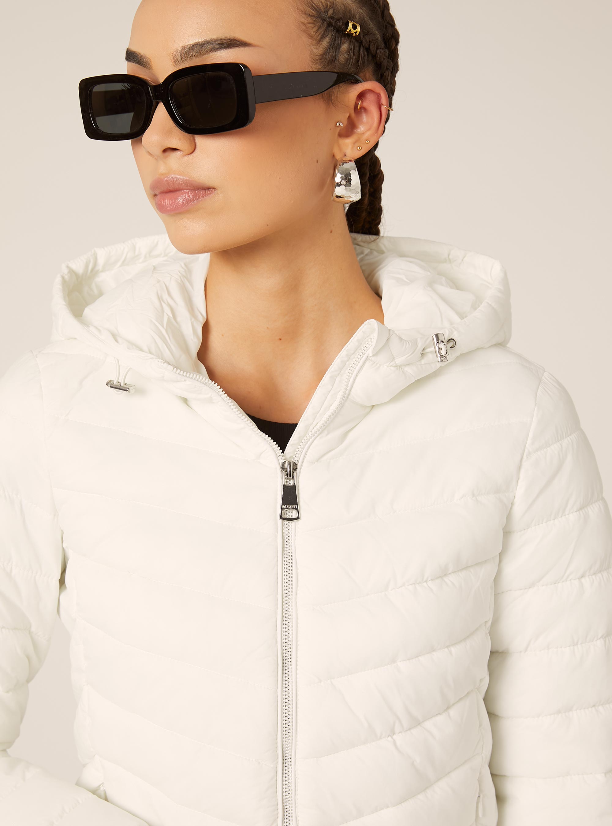 Veste avec rembourrage recycl&eacute;, WH1 OFF WHITE