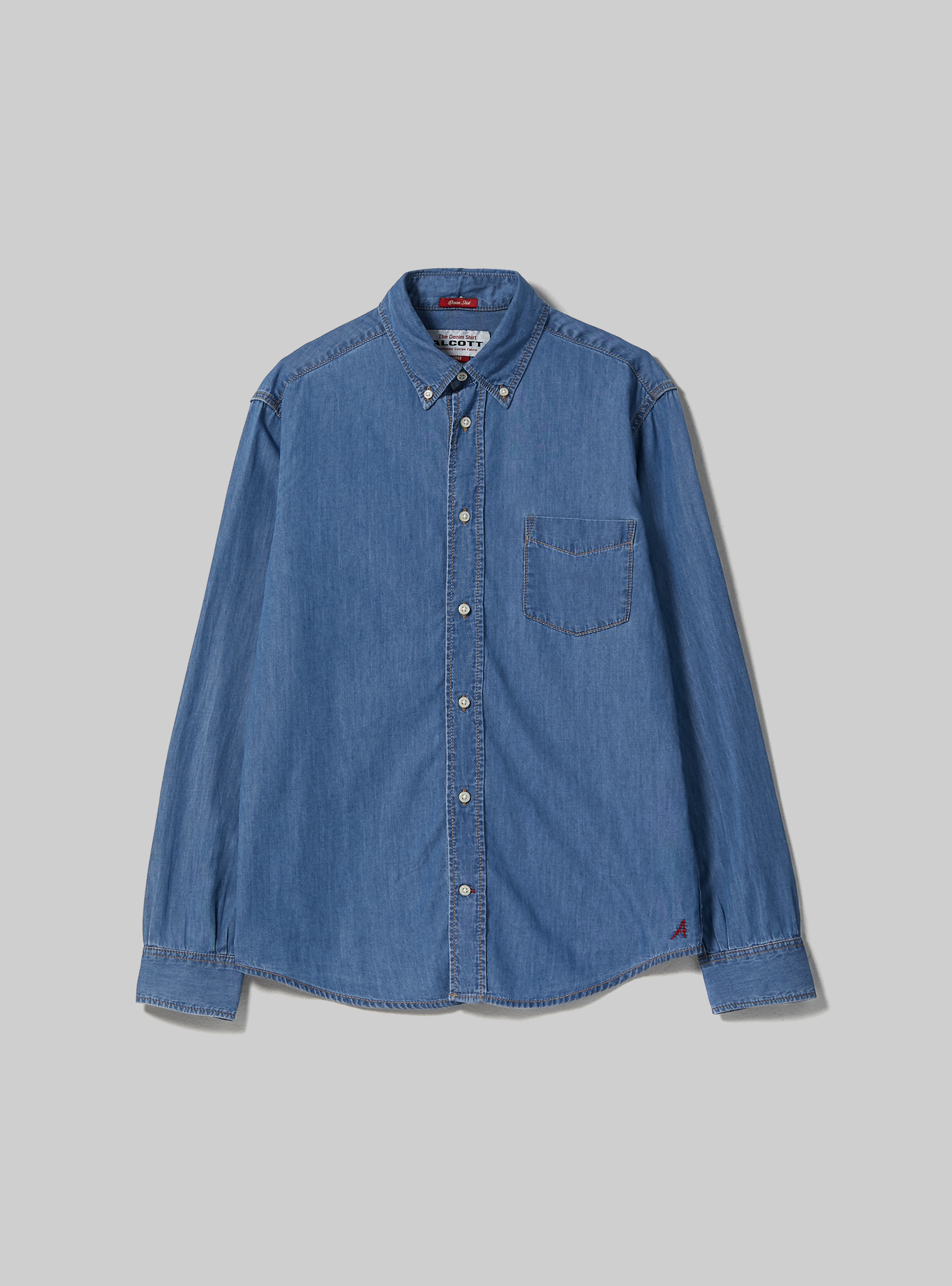 Denim shirt, D003 MEDIUM BLUE