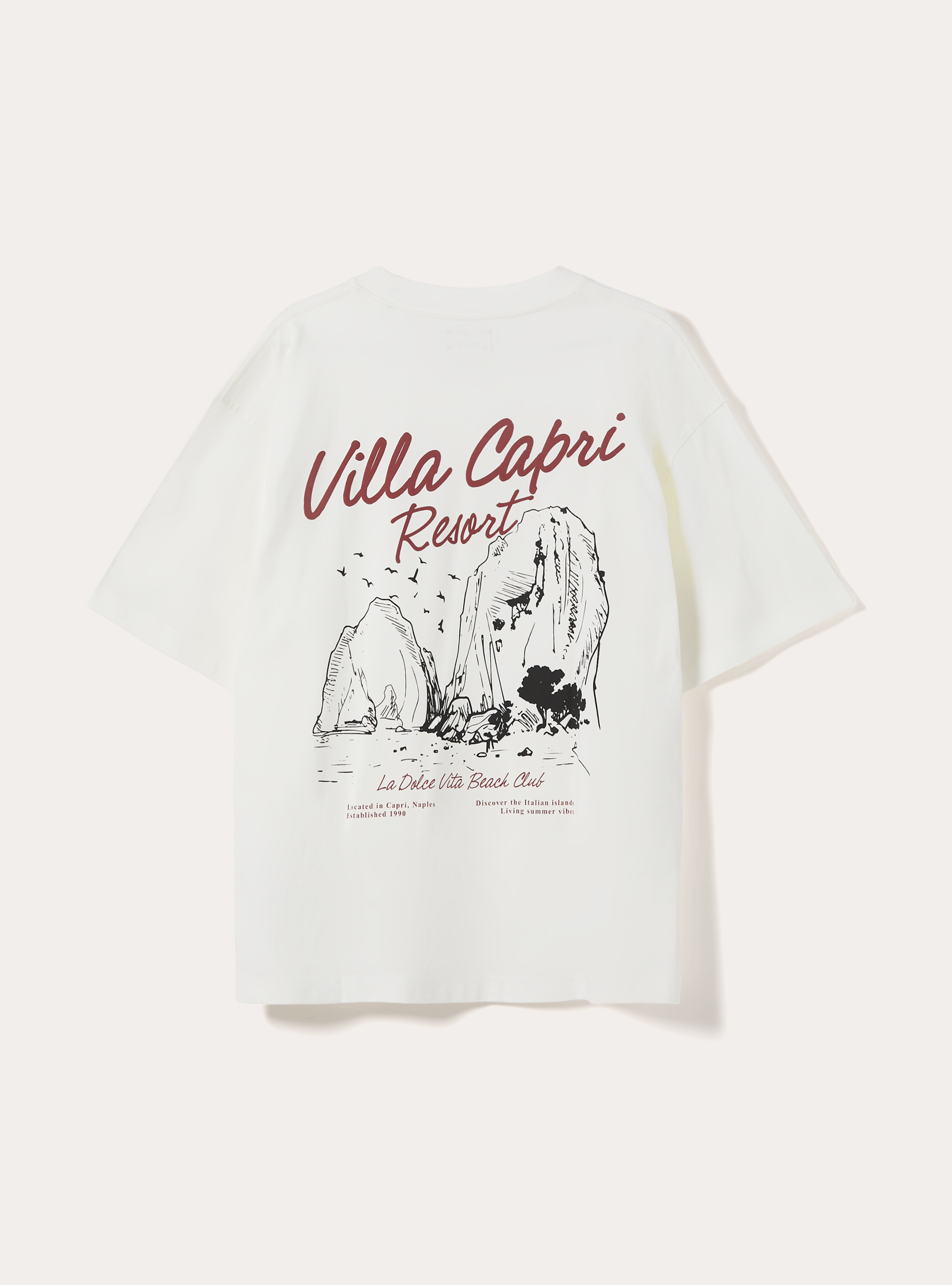 Boxy Fit T-Shirt Capri Amore Mio, WH2 WHITE