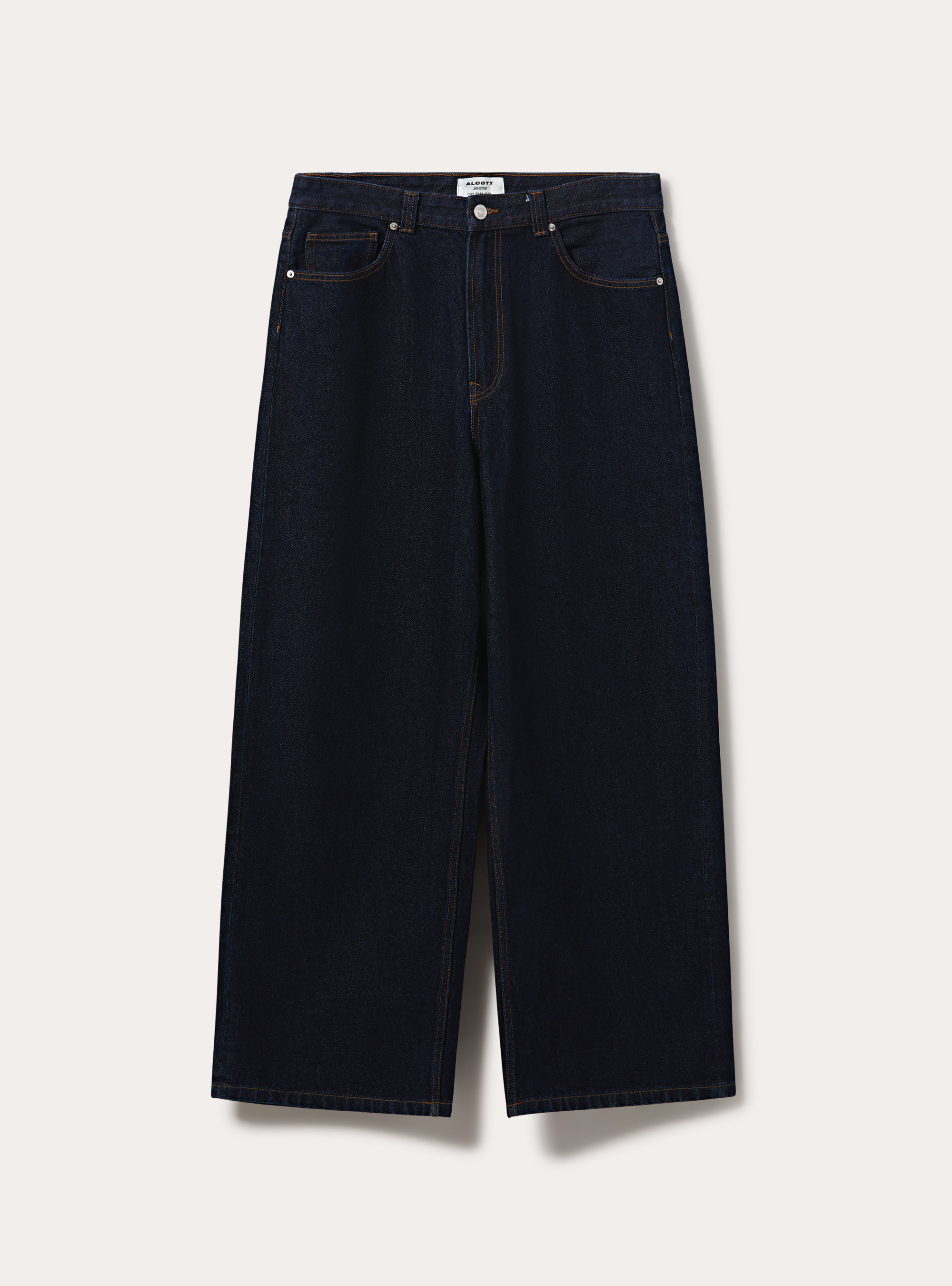 Jeans baggy fit, D001 DEEP BLUE